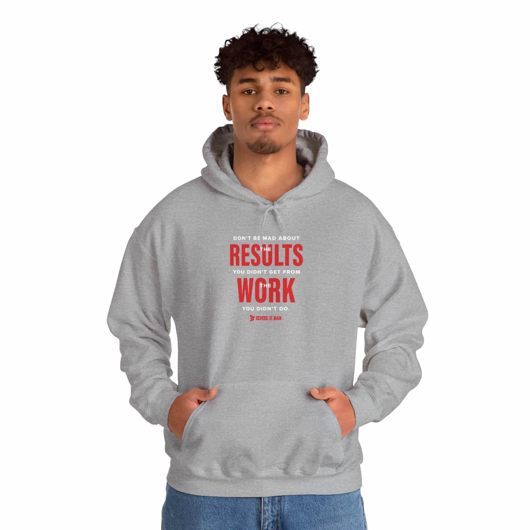 Results Over Excuses Hoodie — Motivational Work Quote Pullover - Image 12