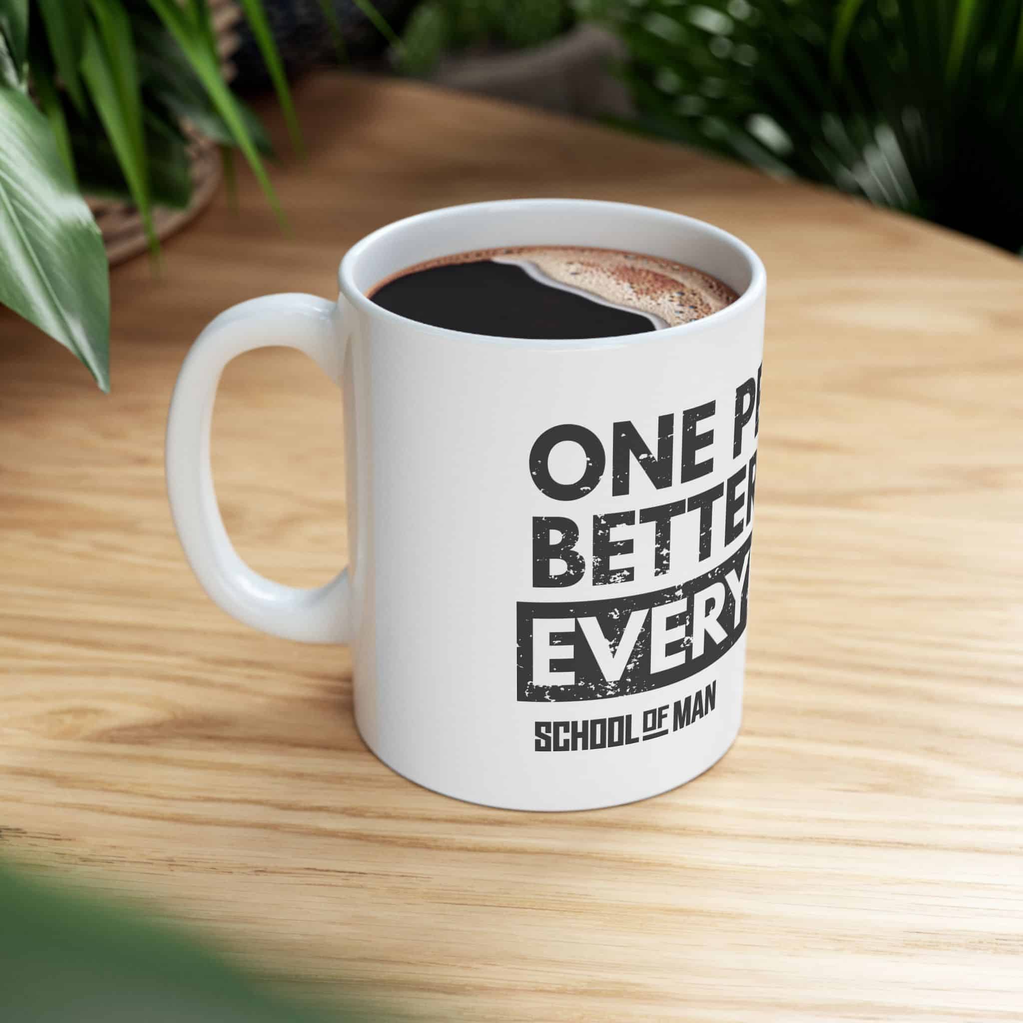 Motivational Coffee Mug - "One Percent Better. Everyday." Ceramic Mug (11oz, 15oz) - Image 6