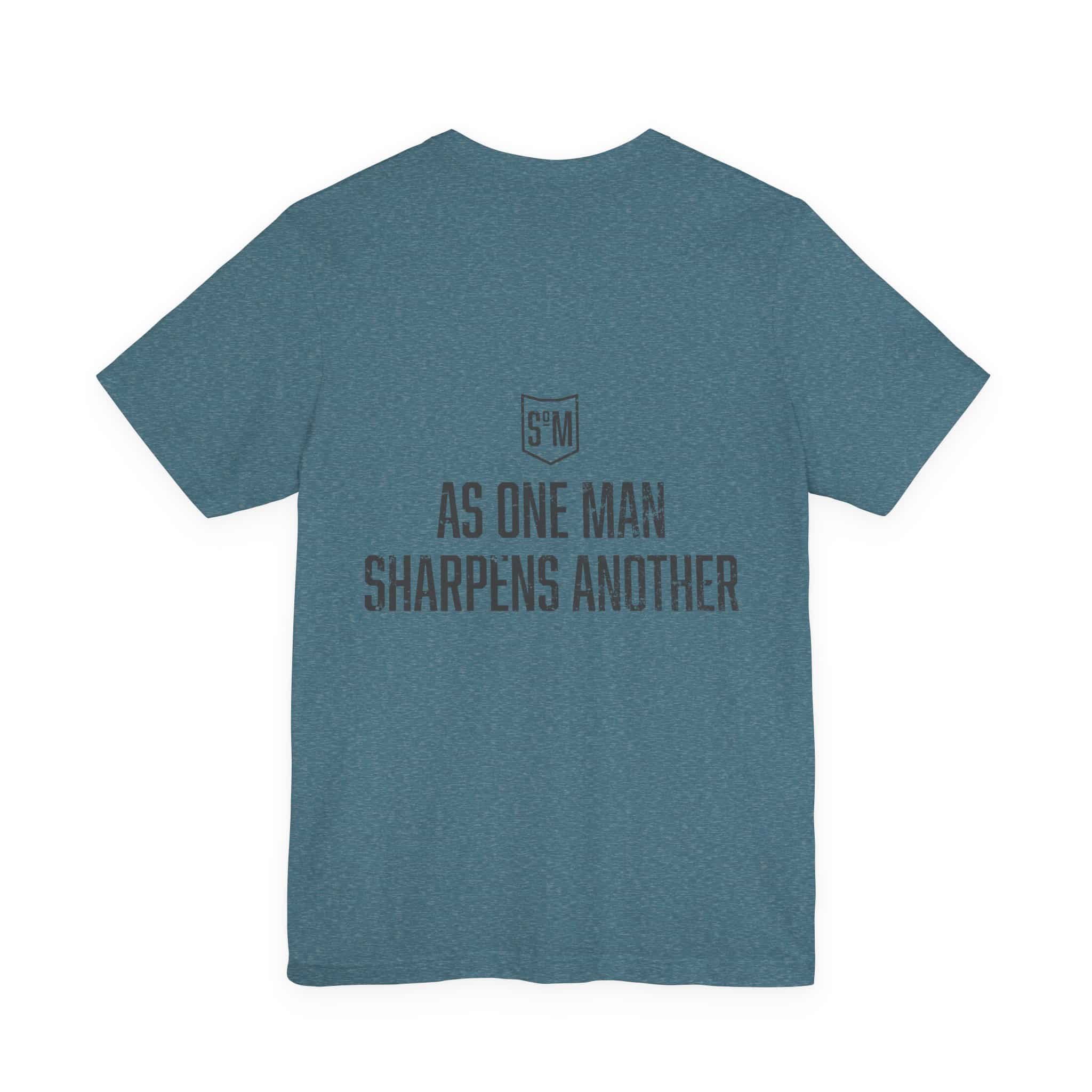 Iron Sharpens Iron T-Shirt | As One Man Sharpens Another, Faith-Based Tee - Image 42