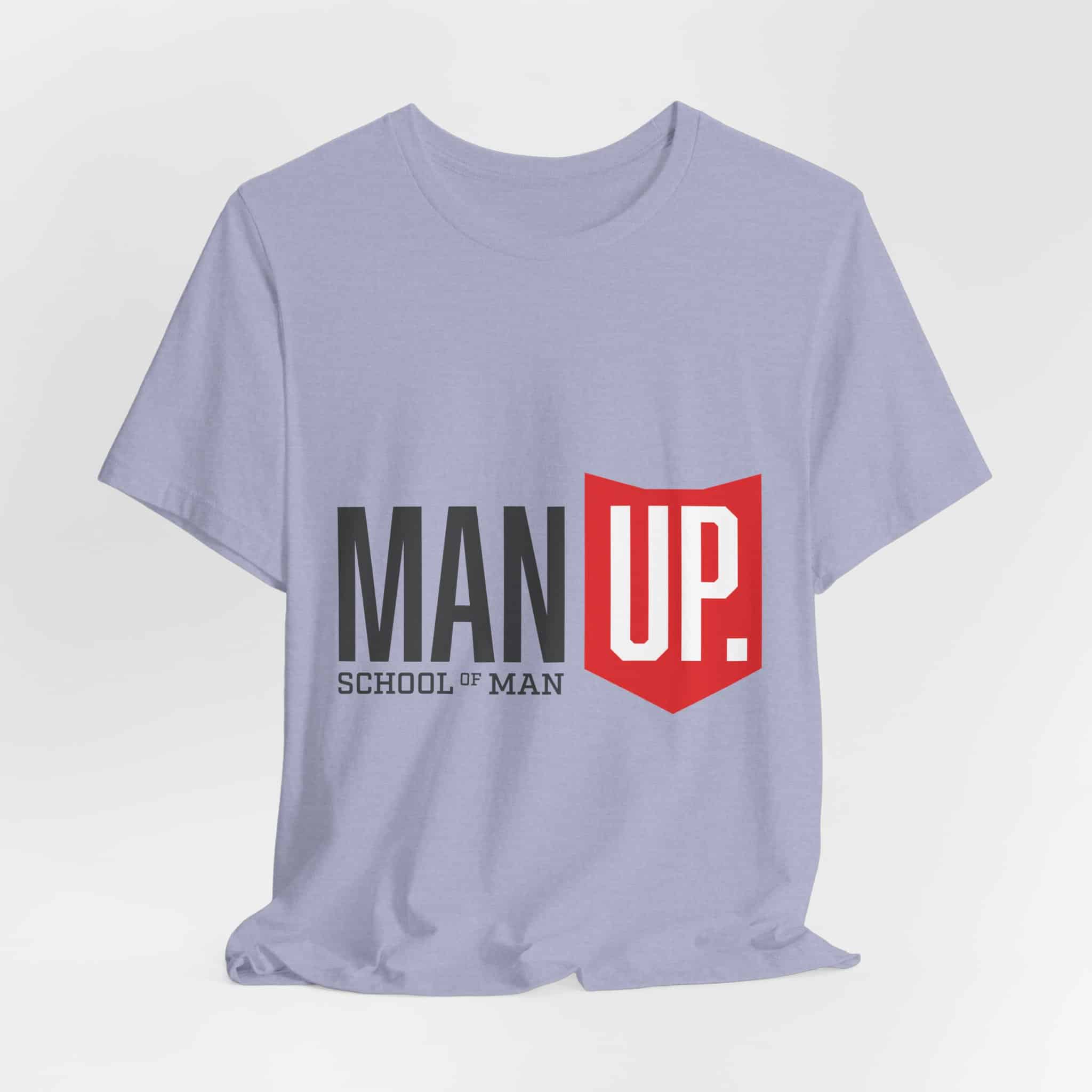 Man Up Shield logo T-Shirt | School of Man graphic tee - Image 39