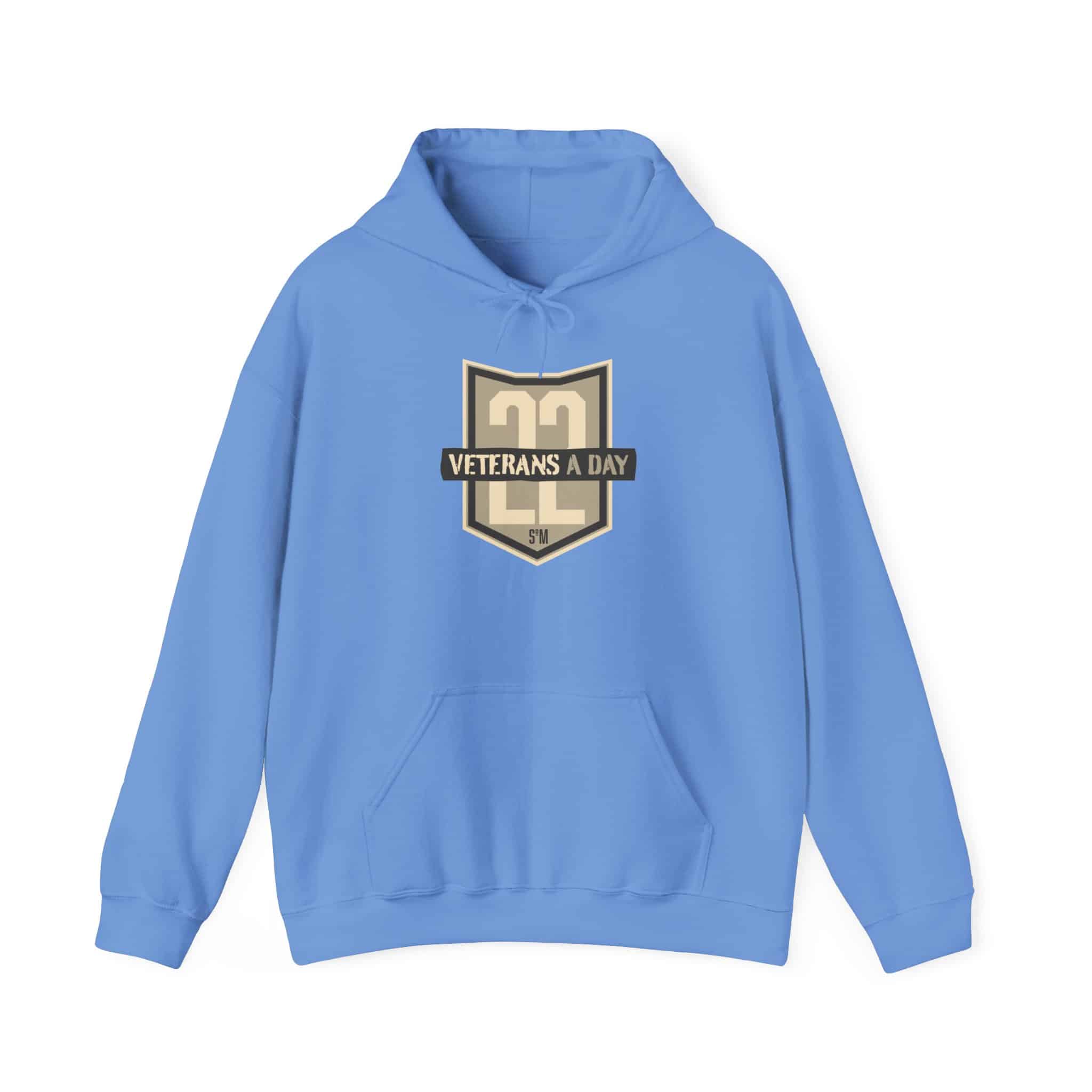 Veterans A Day Shield Hoodie — '22' Military Tribute Pullover with Inspirational Back Quote - Image 16