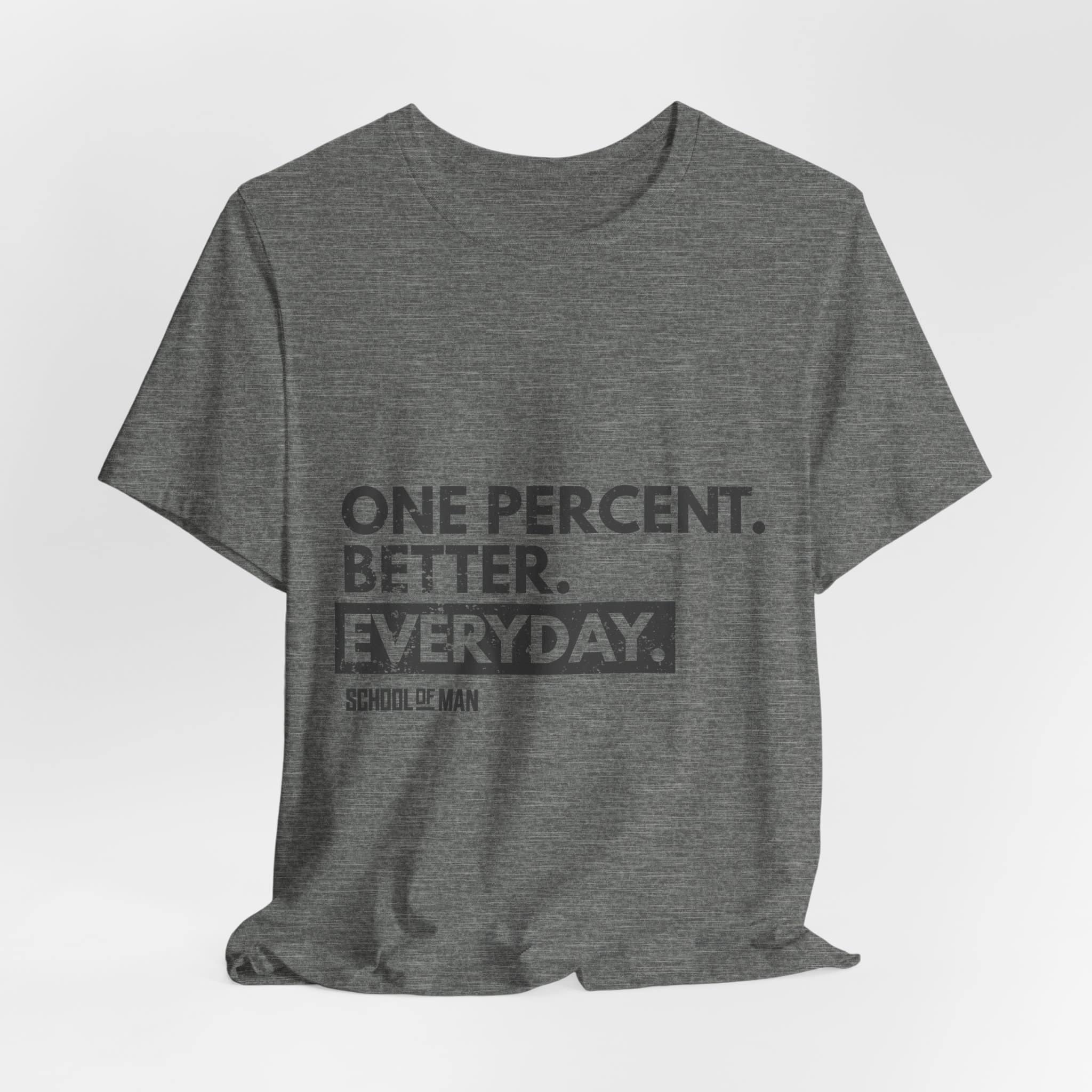 One Percent Better Everyday T-Shirt | Motivational Quote Tee - Image 12