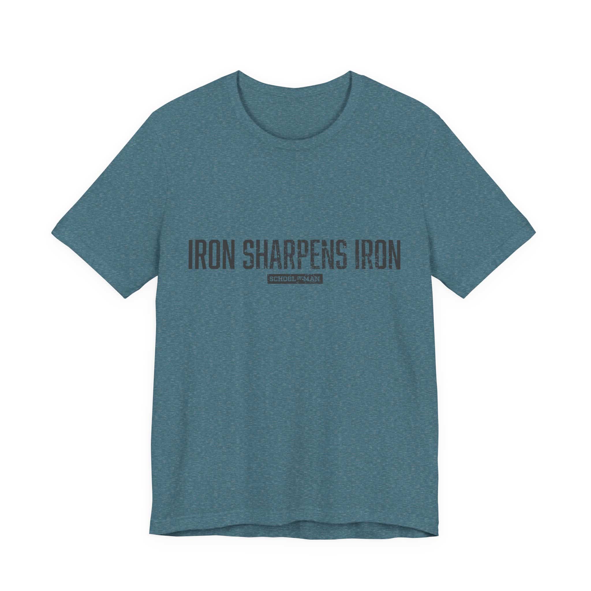 Iron Sharpens Iron tee | 'As One Man Sharpens Another' motivational shirt - Image 49