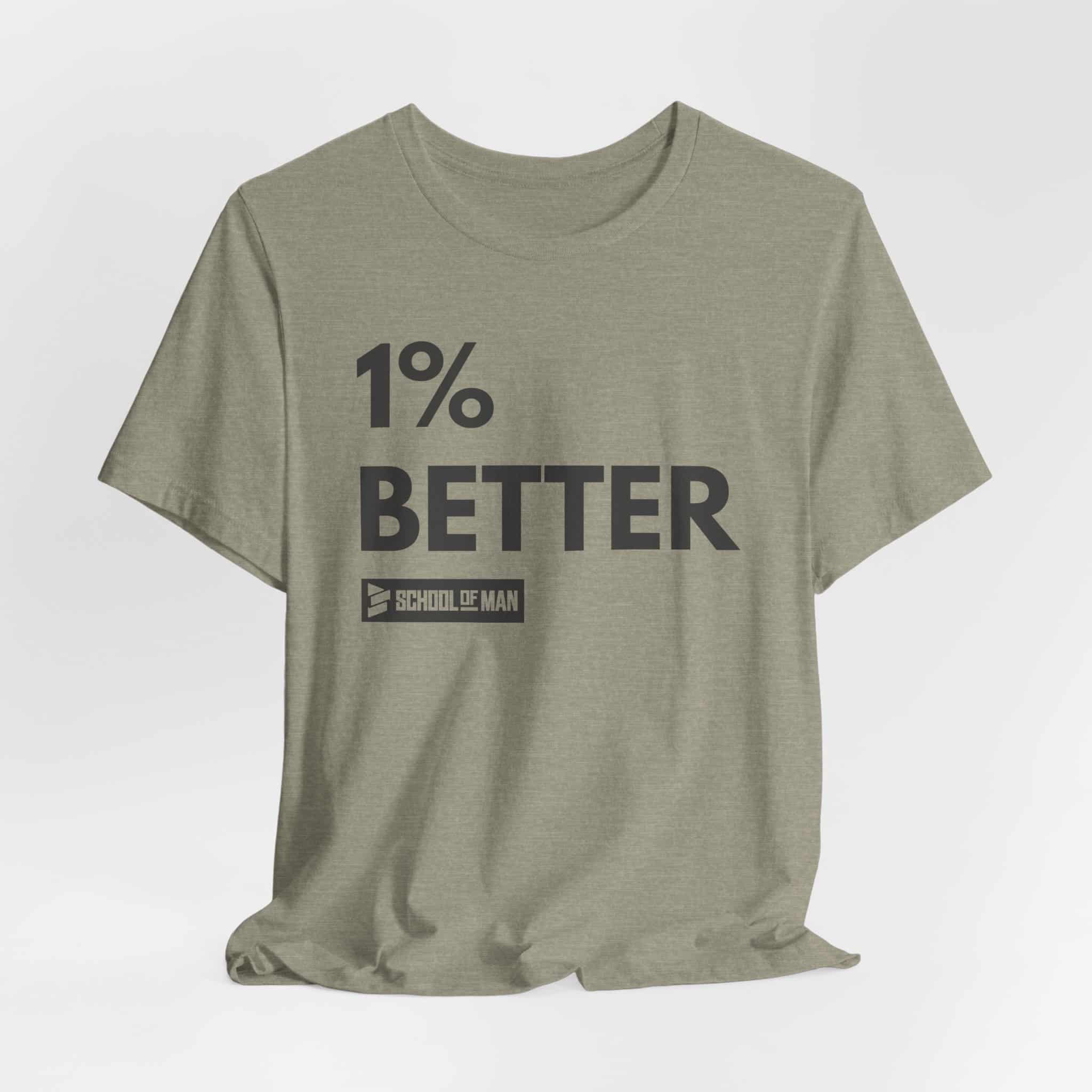 1% Better Tee | Motivational Fitness Progress T-Shirt - Image 24