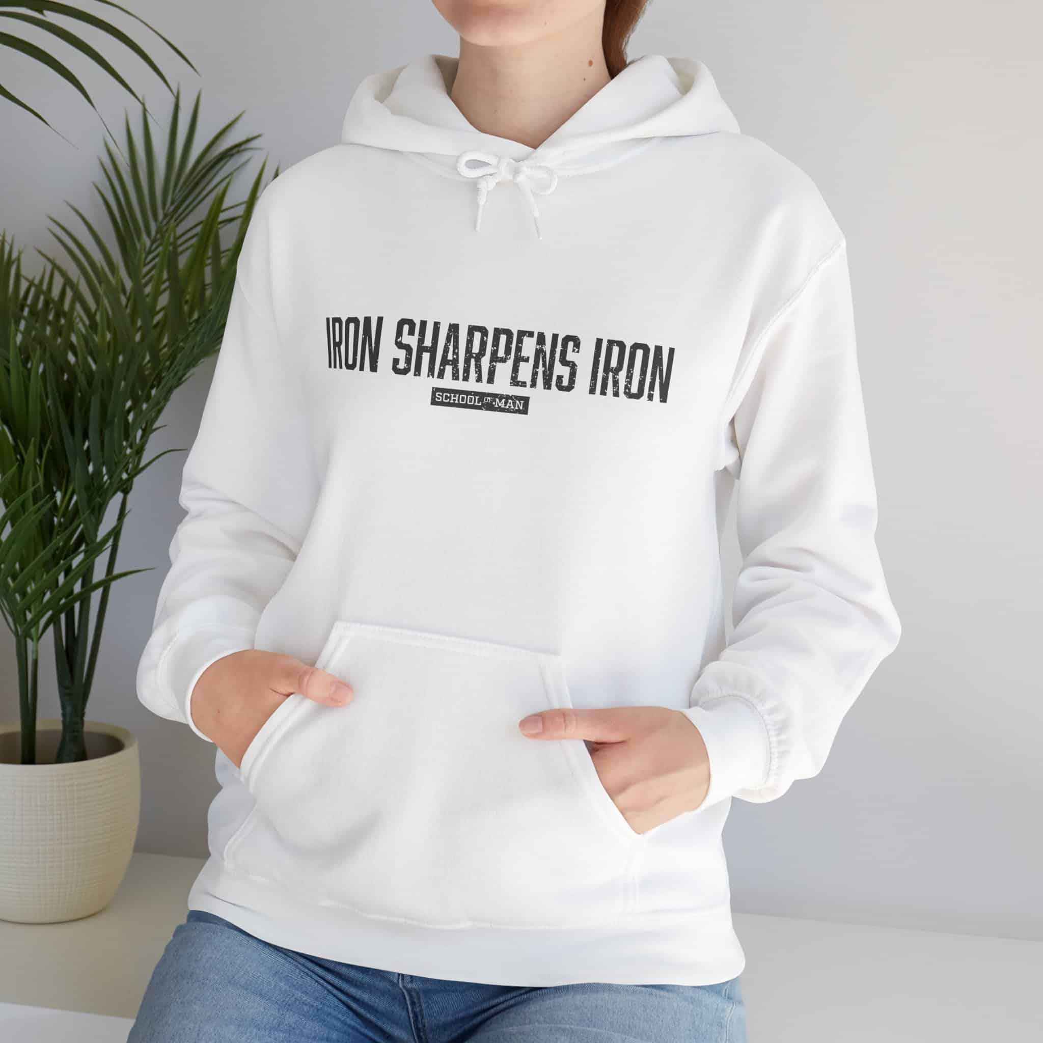 Iron Sharpens Iron Hoodie — Motivational Christian Faith Pullover - Image 5