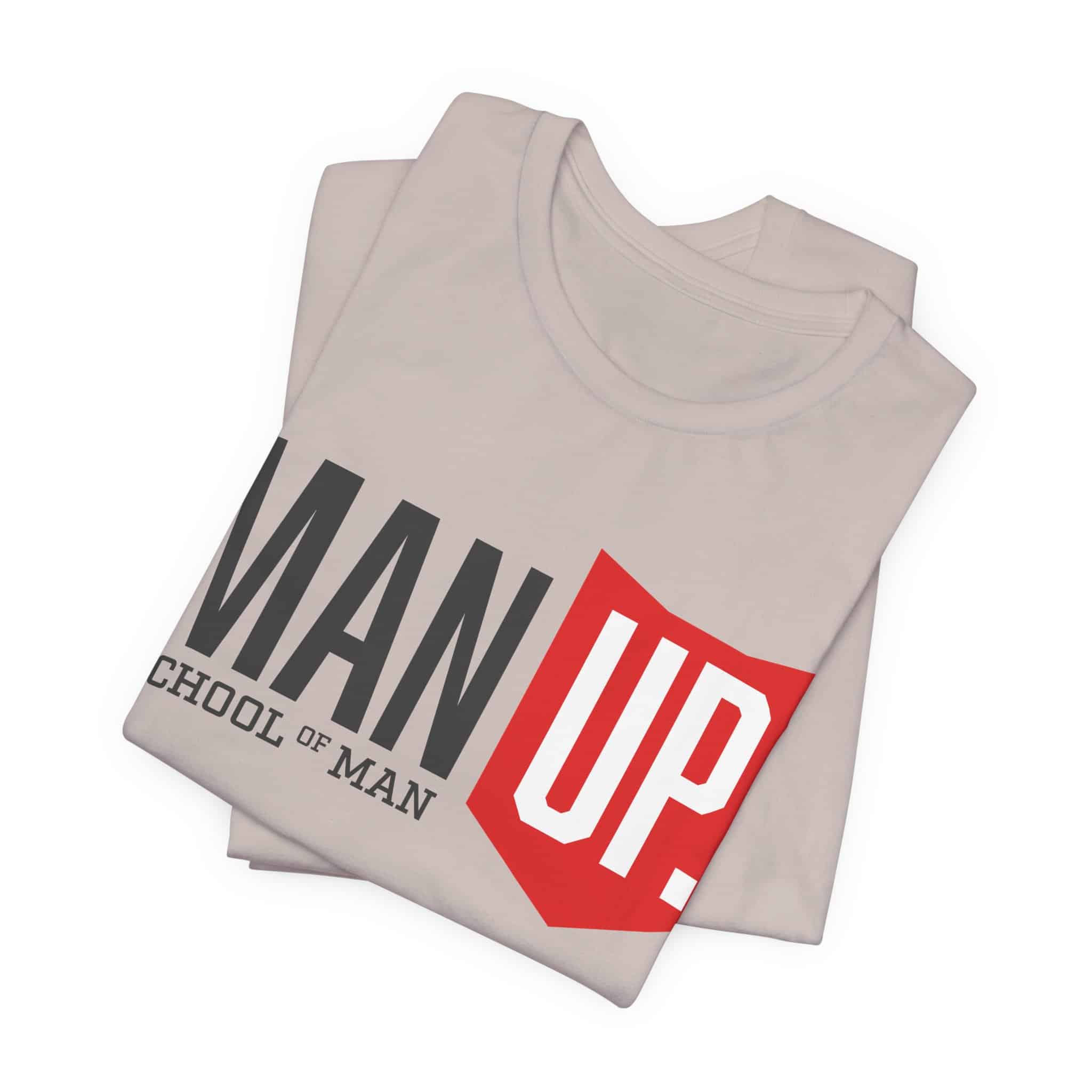 Man Up Shield logo T-Shirt | School of Man graphic tee - Image 26