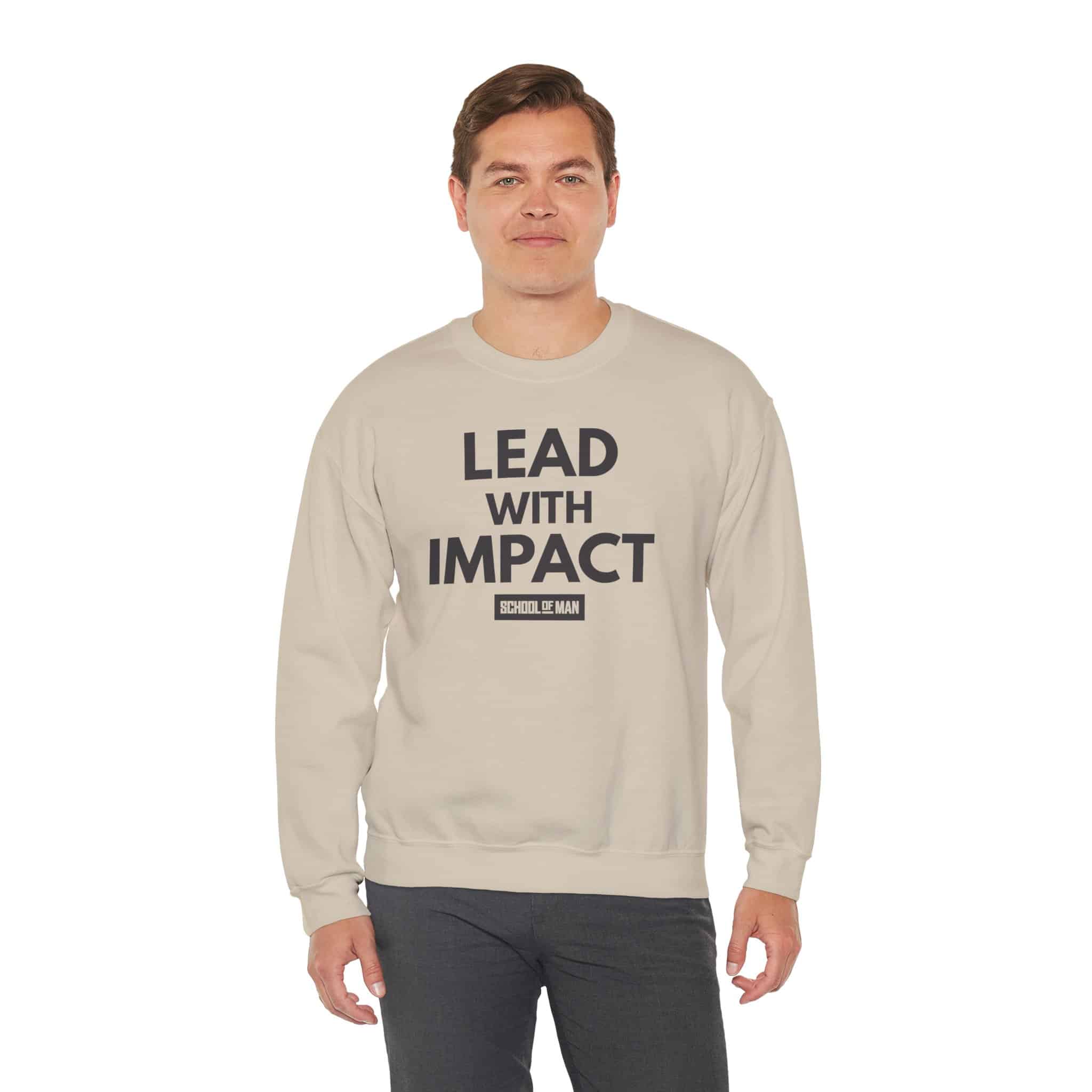 Lead With Impact Crewneck Sweatshirt — Inspirational Leadership Pullover - Image 17