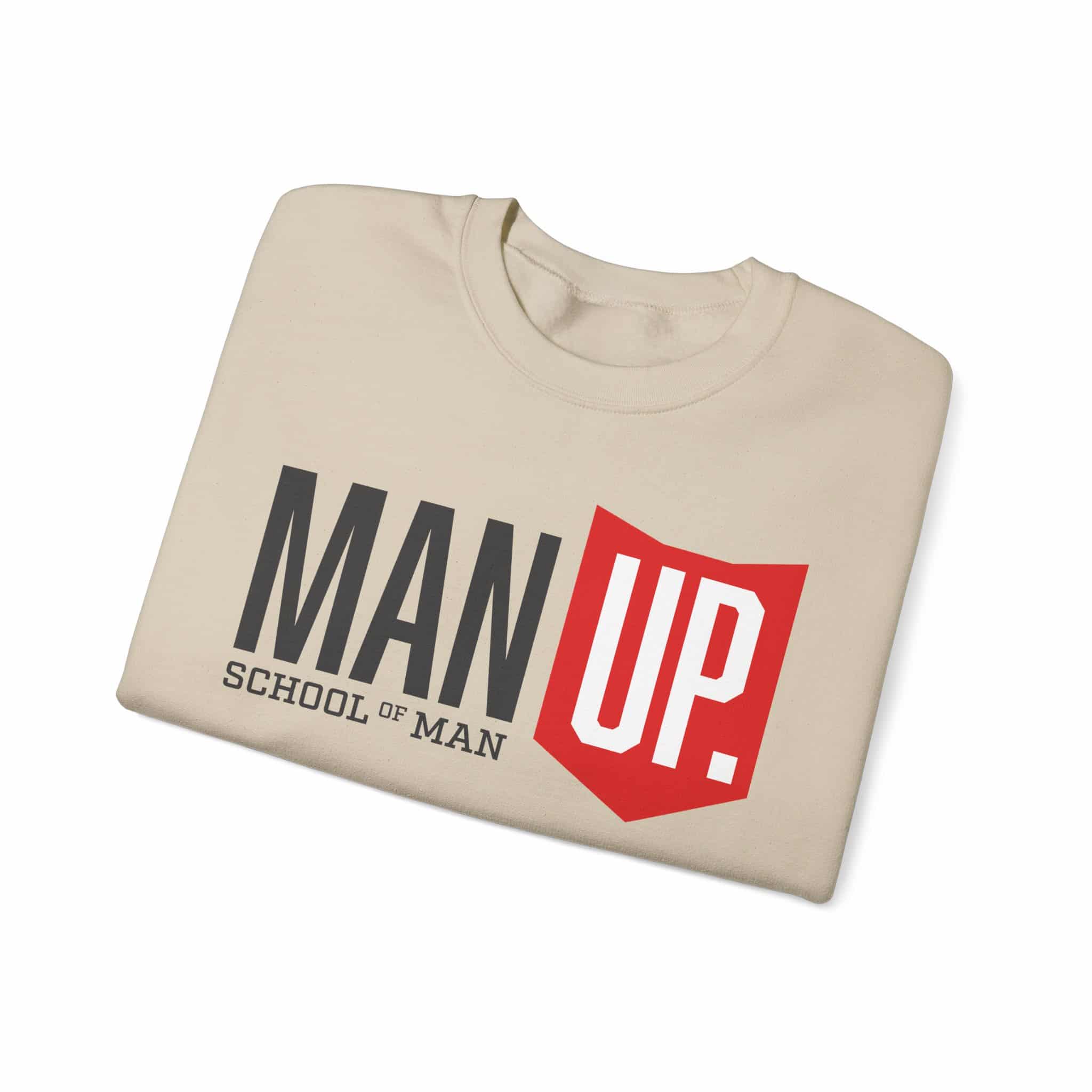 Man Up Crewneck Sweatshirt – 'Man Up' Motivational Graphic Crew - Image 15