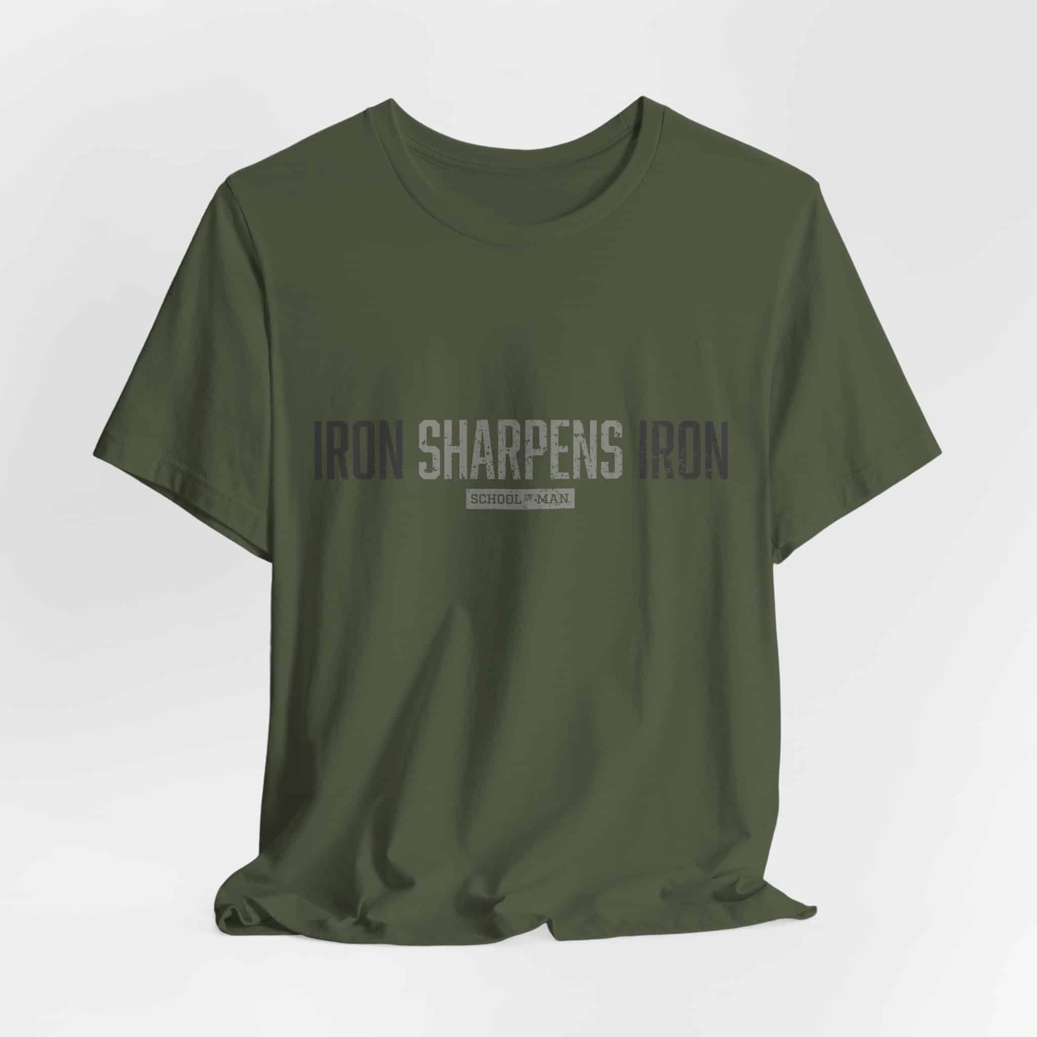 Iron Sharpens Iron T-Shirt | As One Man Sharpens Another, Faith-Based Tee - Image 24