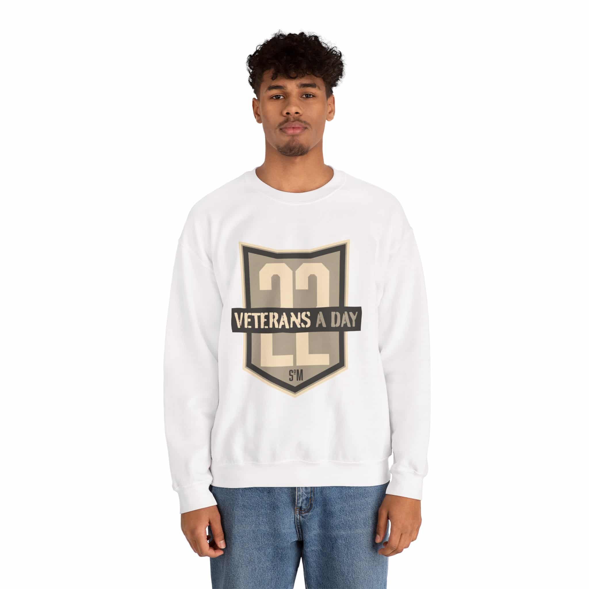 Veterans Day Shield Crewneck Sweatshirt — "Veterans A Day" Tribute - Image 5