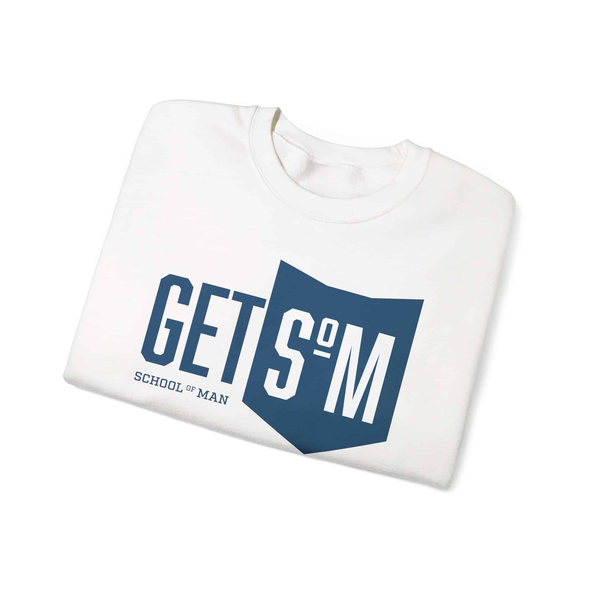 Get S&M Shield Crewneck Sweatshirt — School of Man Graphic Pullover - Image 3