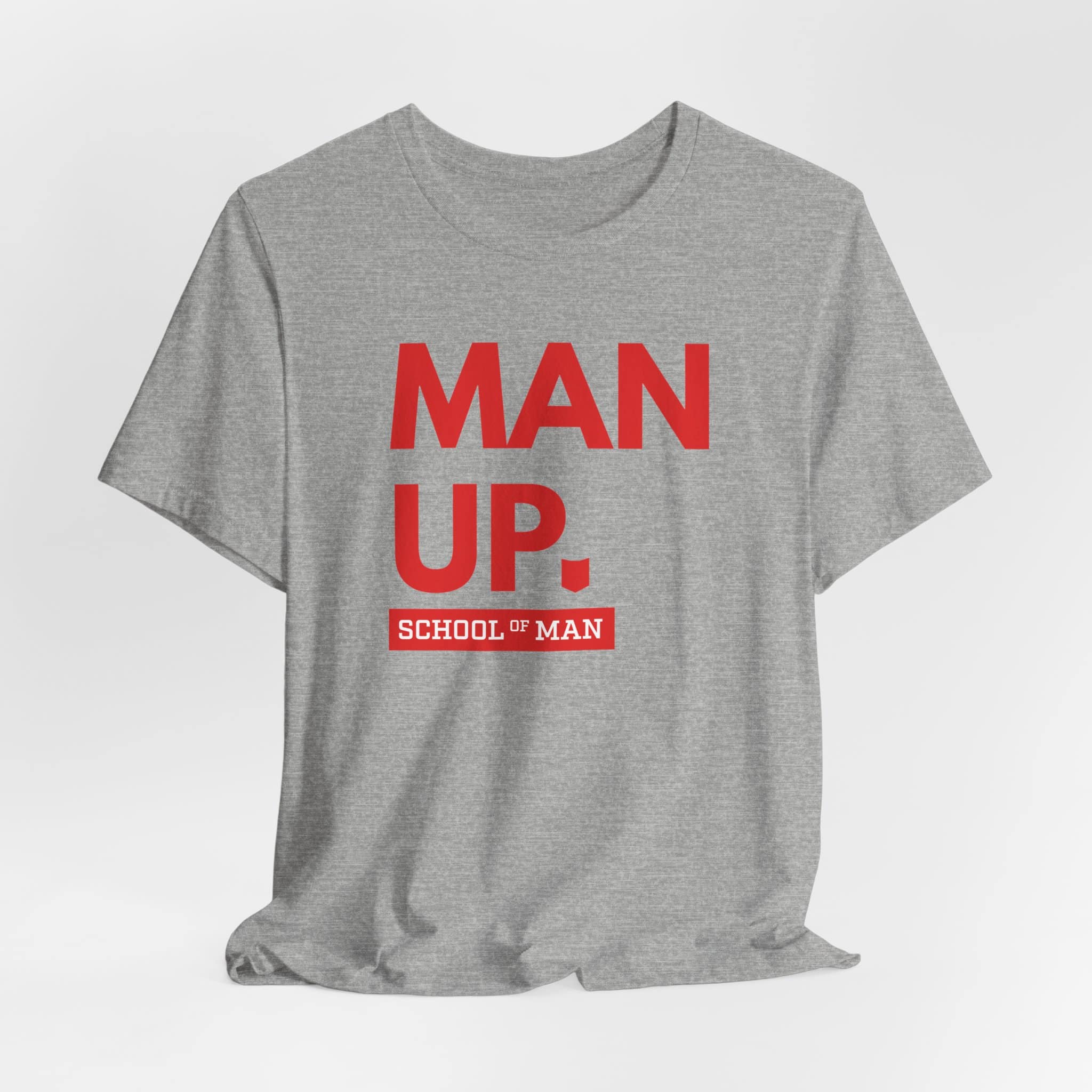 Man Up School of Man Tee | Masculine Typography Shirt - Image 40