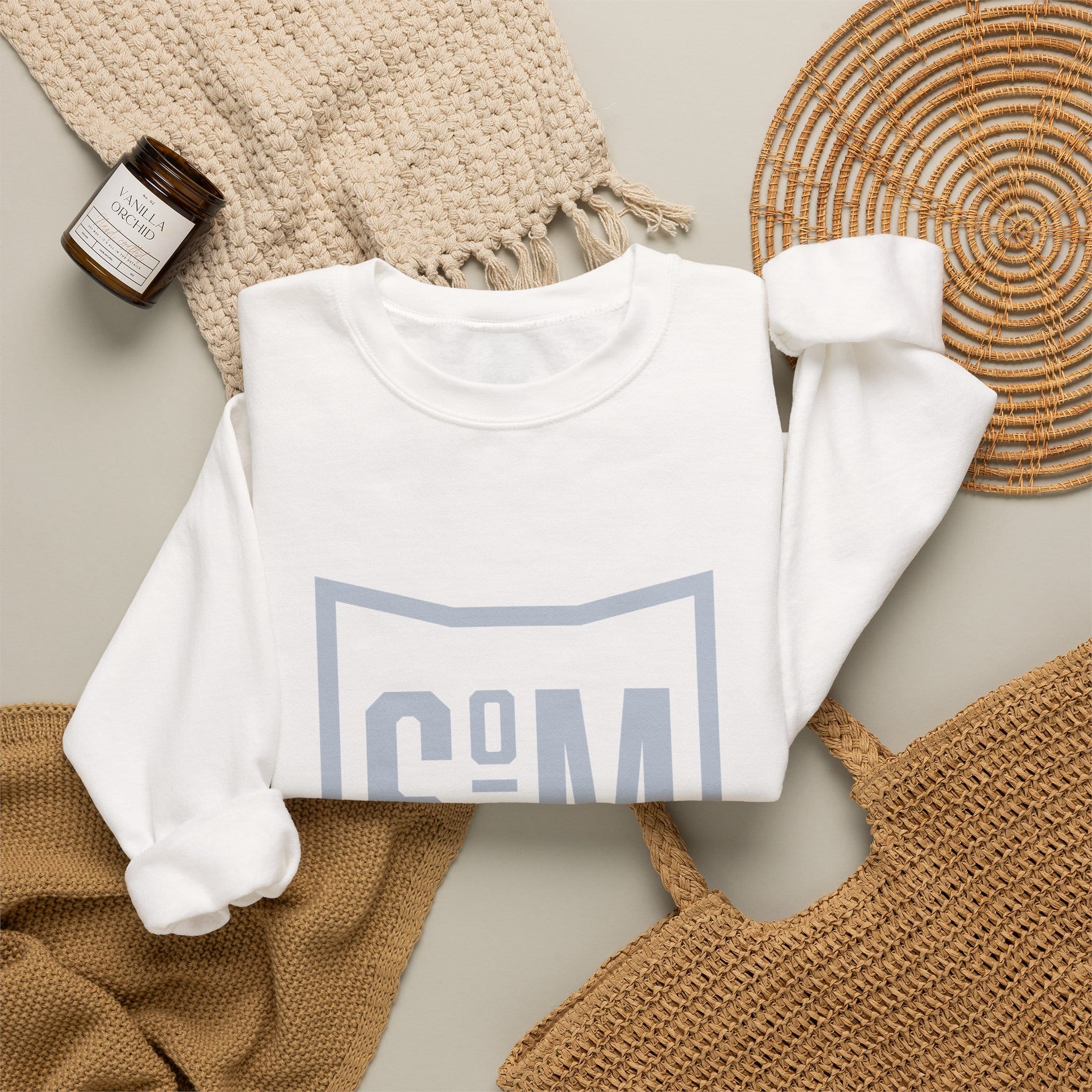 Lion-Hearted Crewneck Sweatshirt — Inspirational Back Quote - Image 4