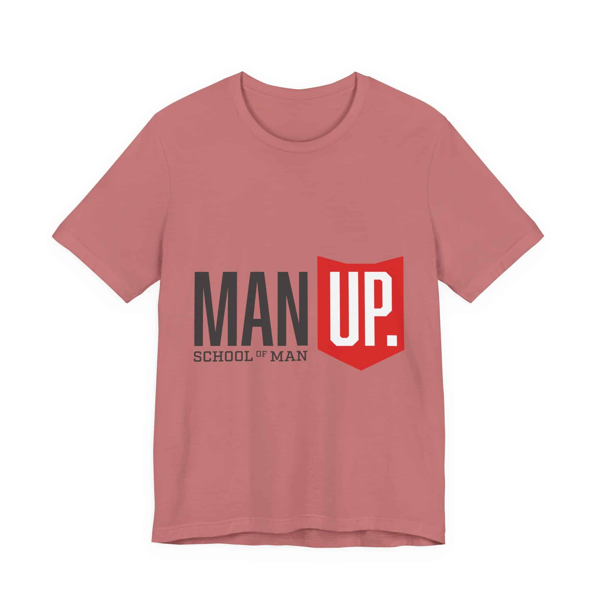 Man Up Shield logo T-Shirt | School of Man graphic tee - Image 8