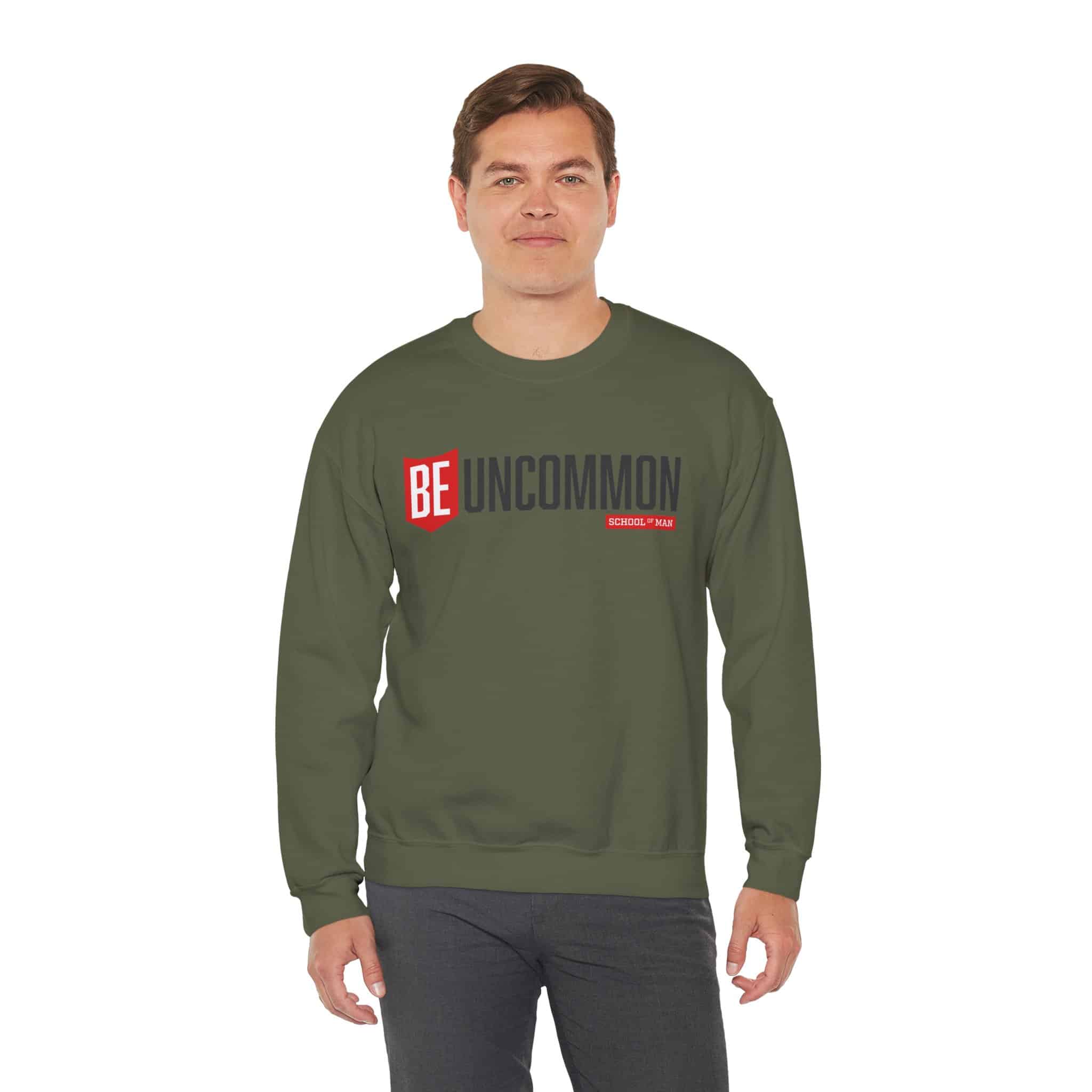 Be Uncommon Crewneck Sweatshirt – Motivational Graphic Sweatshirt - Image 29