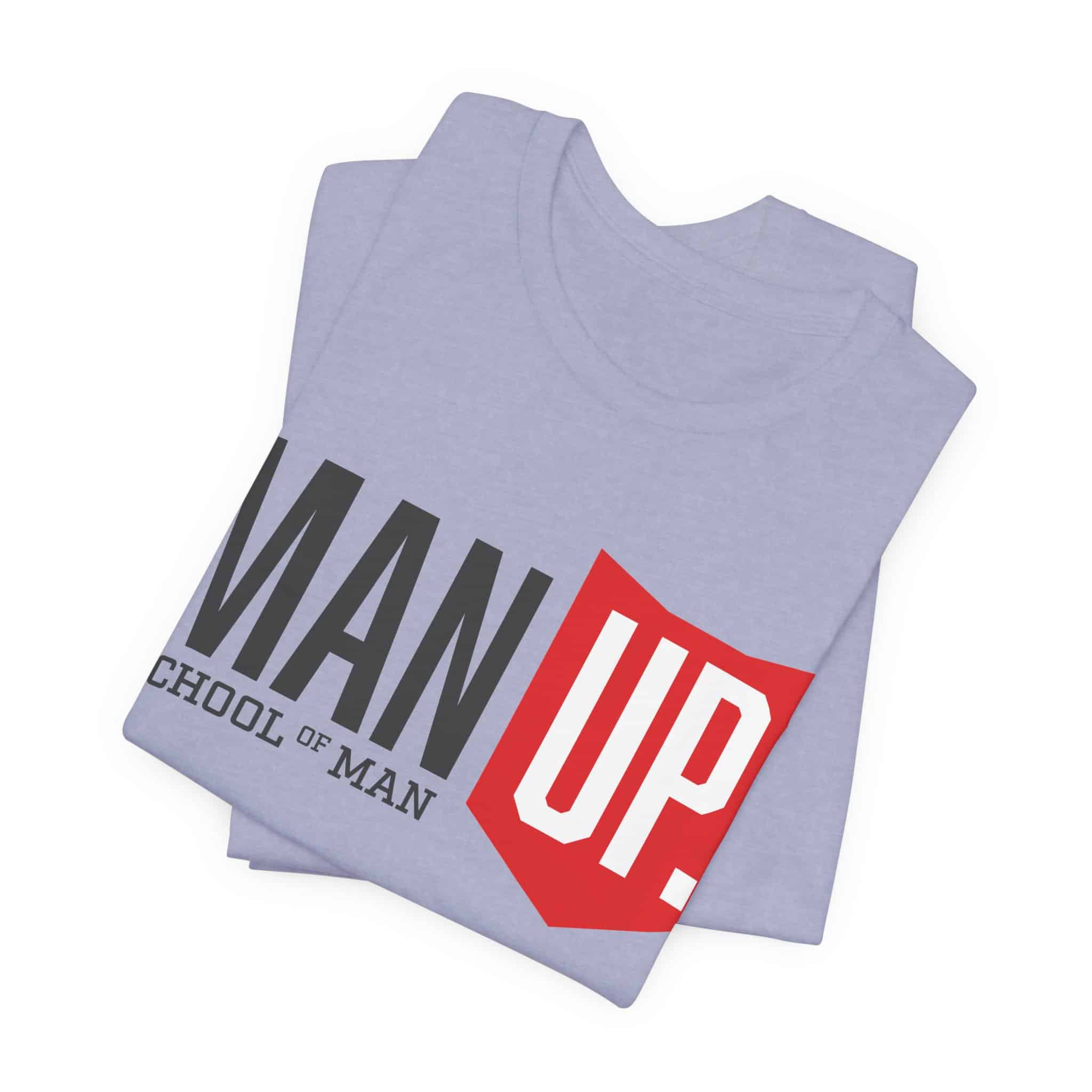 Man Up Shield logo T-Shirt | School of Man graphic tee - Image 38