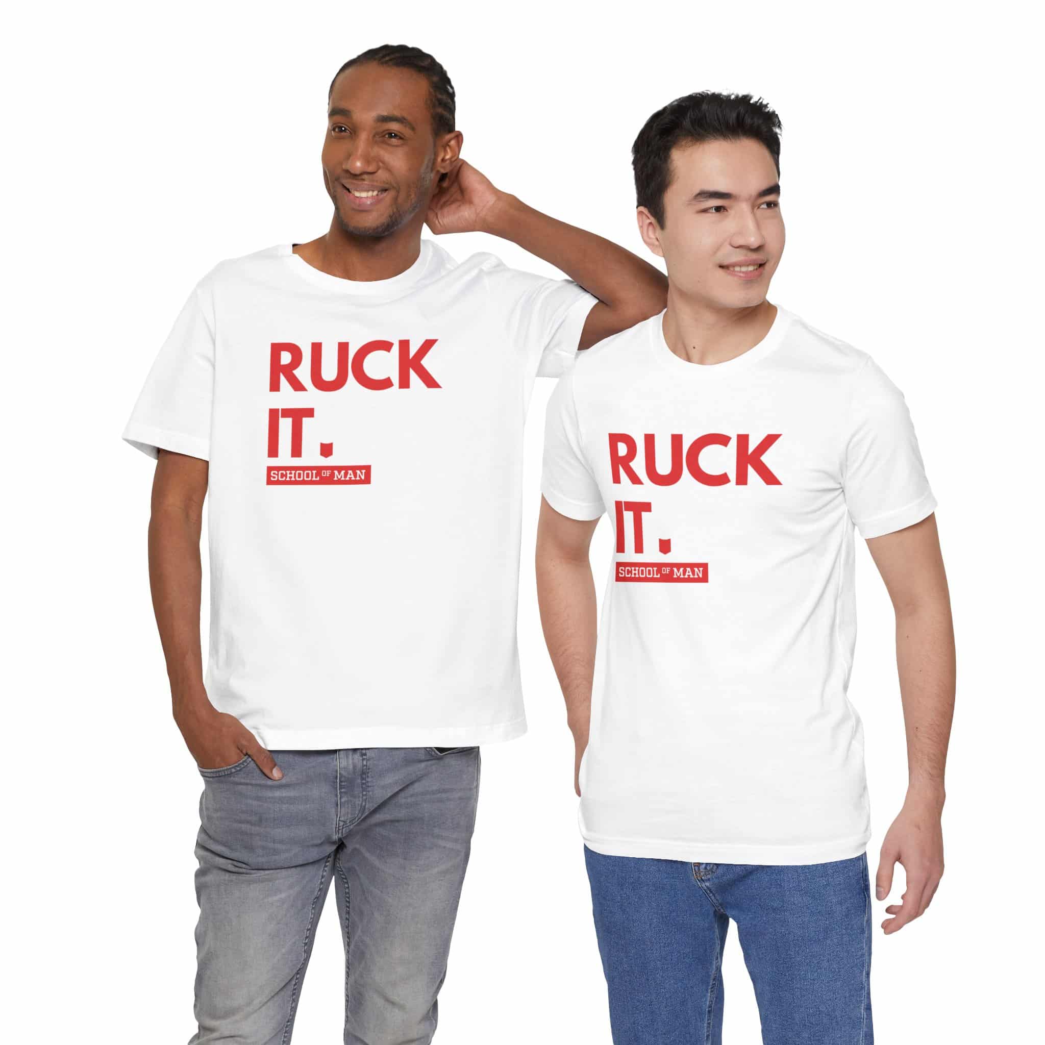 Ruck It School of Man T-Shirt | Military Rucking Fitness Tee - Image 4