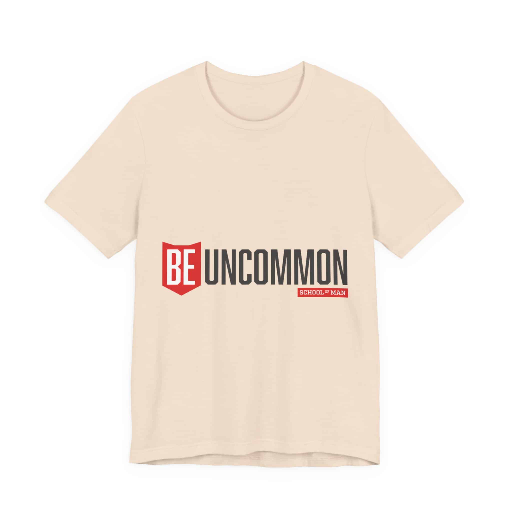 Be Uncommon graphic Tee | Motivational typography shirt, Red shield logo - Image 23