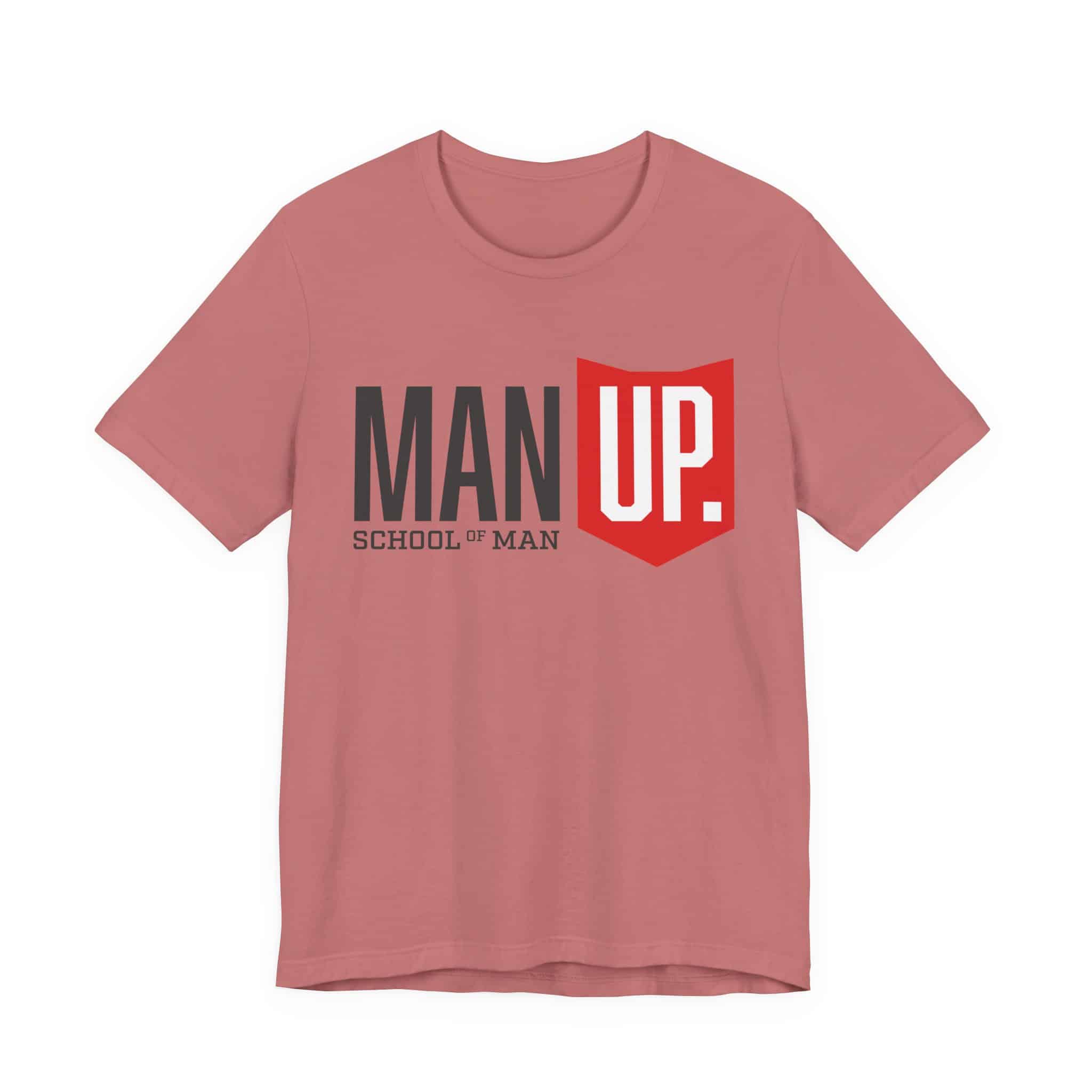Man Up Shield logo T-Shirt | School of Man graphic tee - Image 8