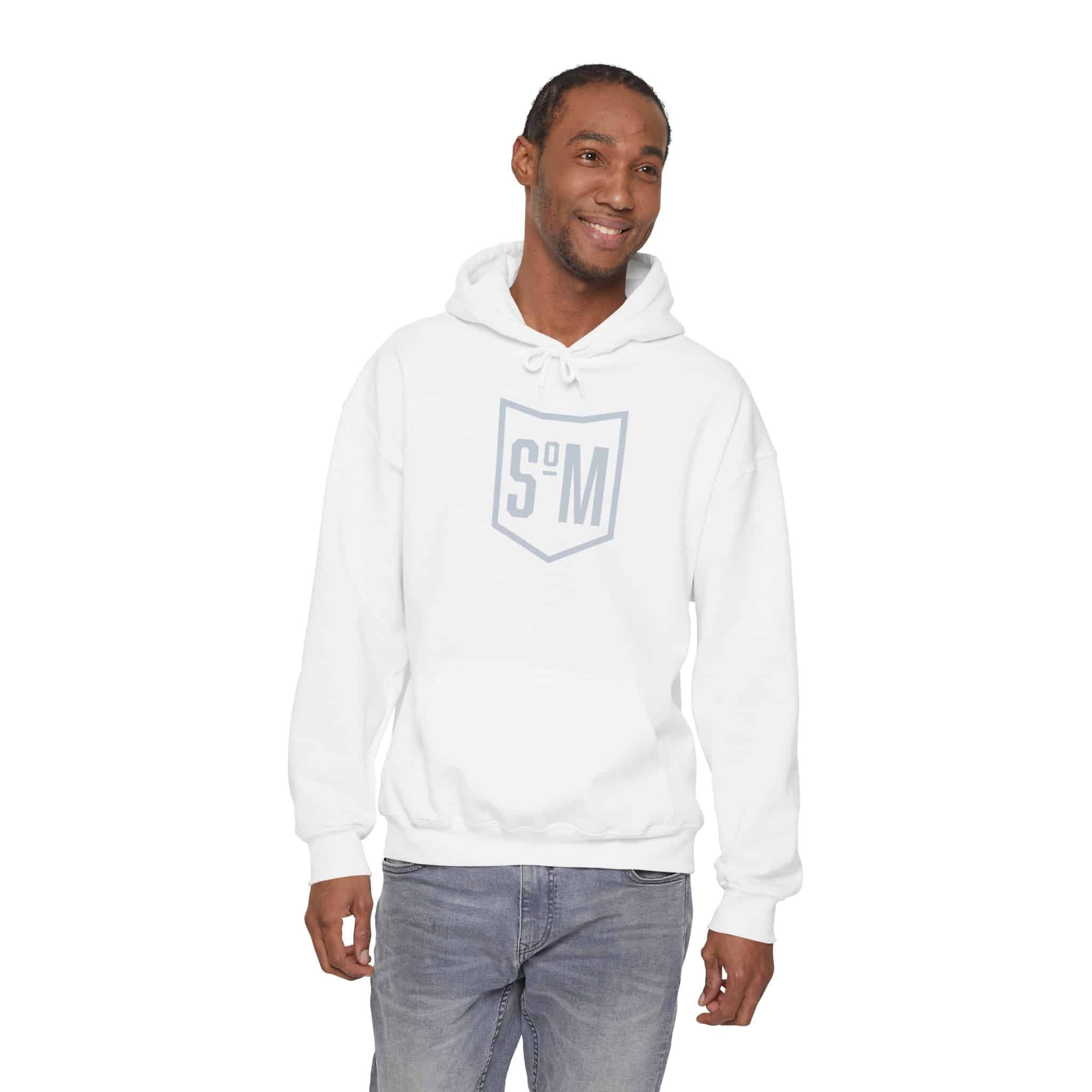 Hoodie - 'I Am Lion-Hearted' Inspirational Back Print Pullover - Image 5