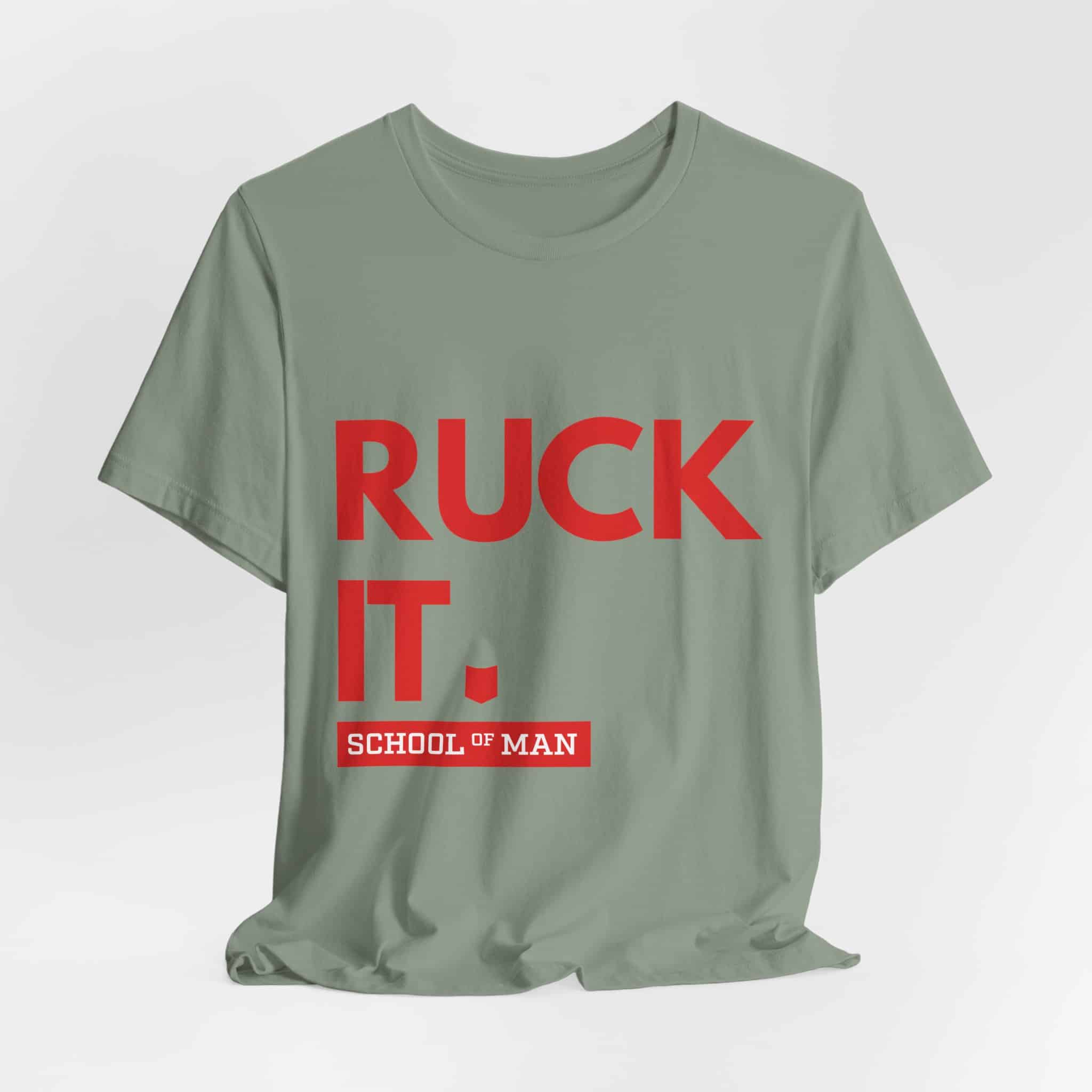 Ruck It School of Man T-Shirt | Military Rucking Fitness Tee - Image 16