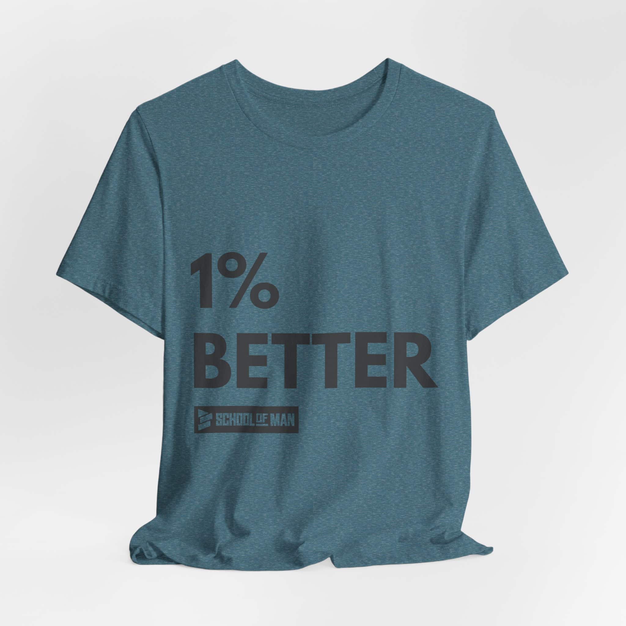 1% Better Tee | Motivational Fitness Progress T-Shirt - Image 52