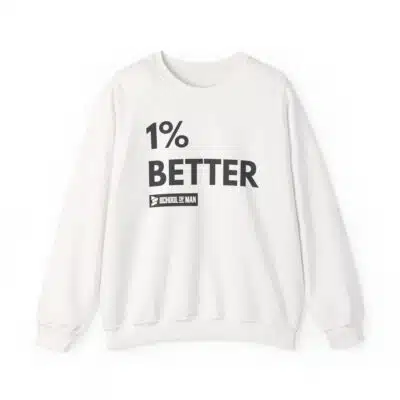 1% Better Crewneck Sweatshirt – Motivational Fitness Pullover