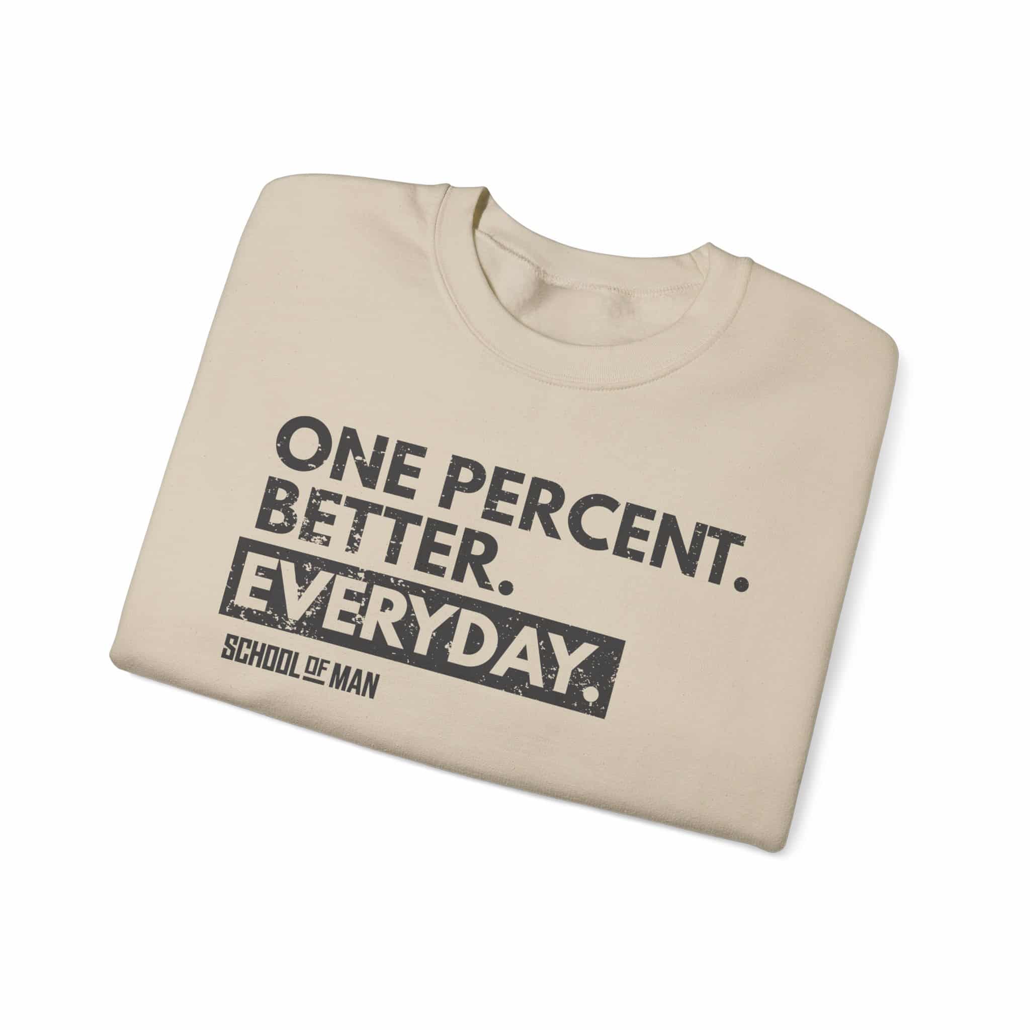 Motivational Crewneck Sweatshirt — "One Percent. Better. Everyday." - Image 15