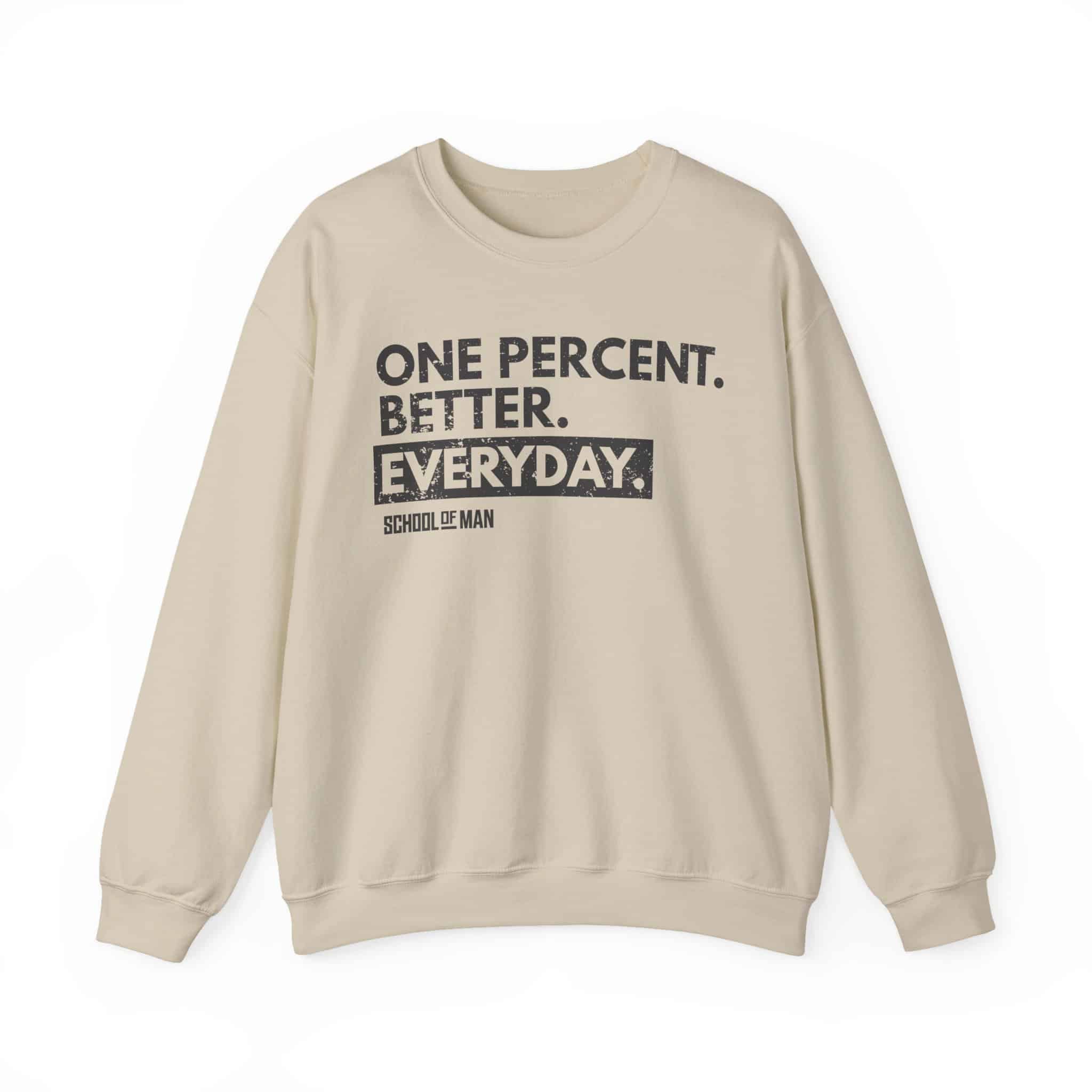 Motivational Crewneck Sweatshirt — "One Percent. Better. Everyday." - Image 13
