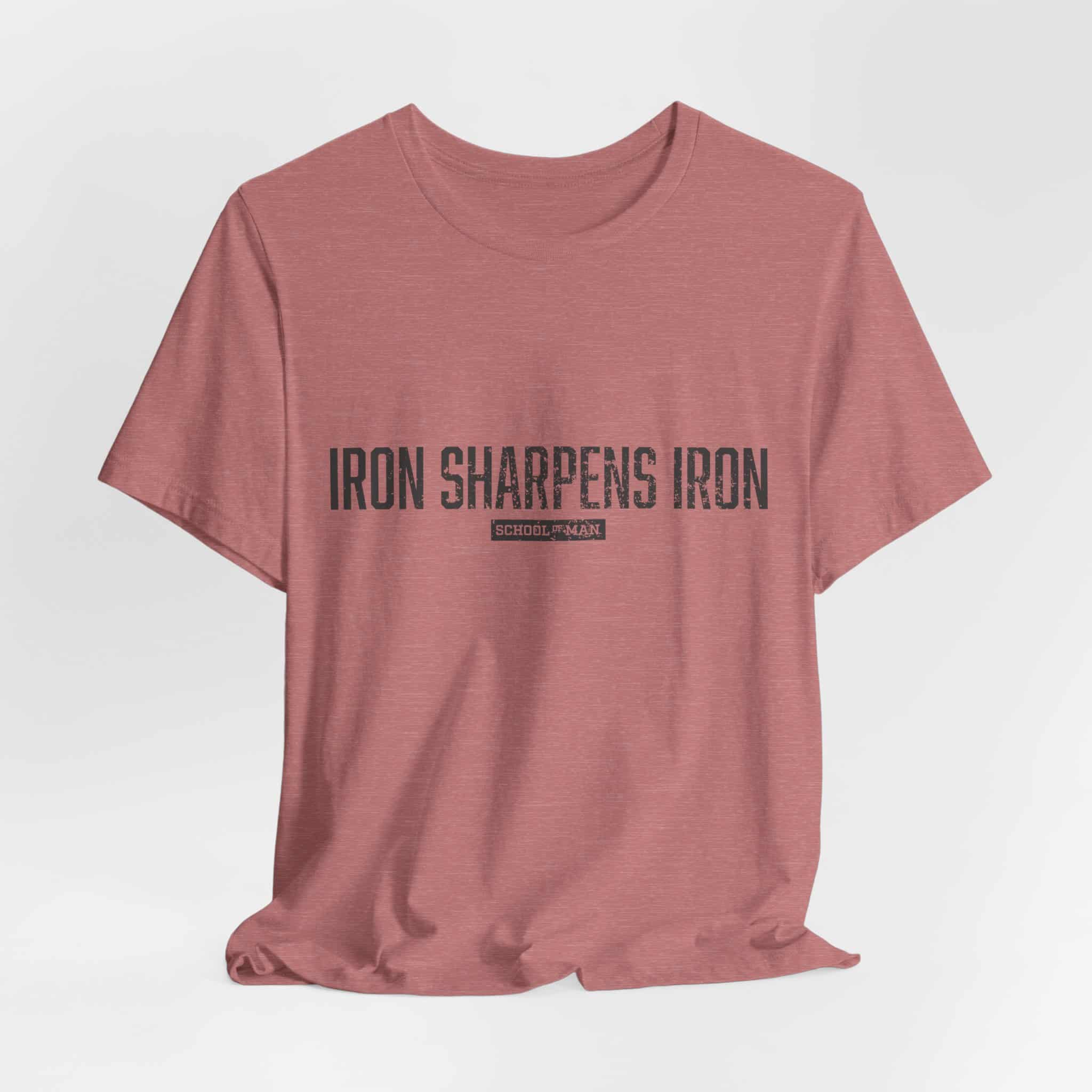 Iron Sharpens Iron tee | 'As One Man Sharpens Another' motivational shirt - Image 8