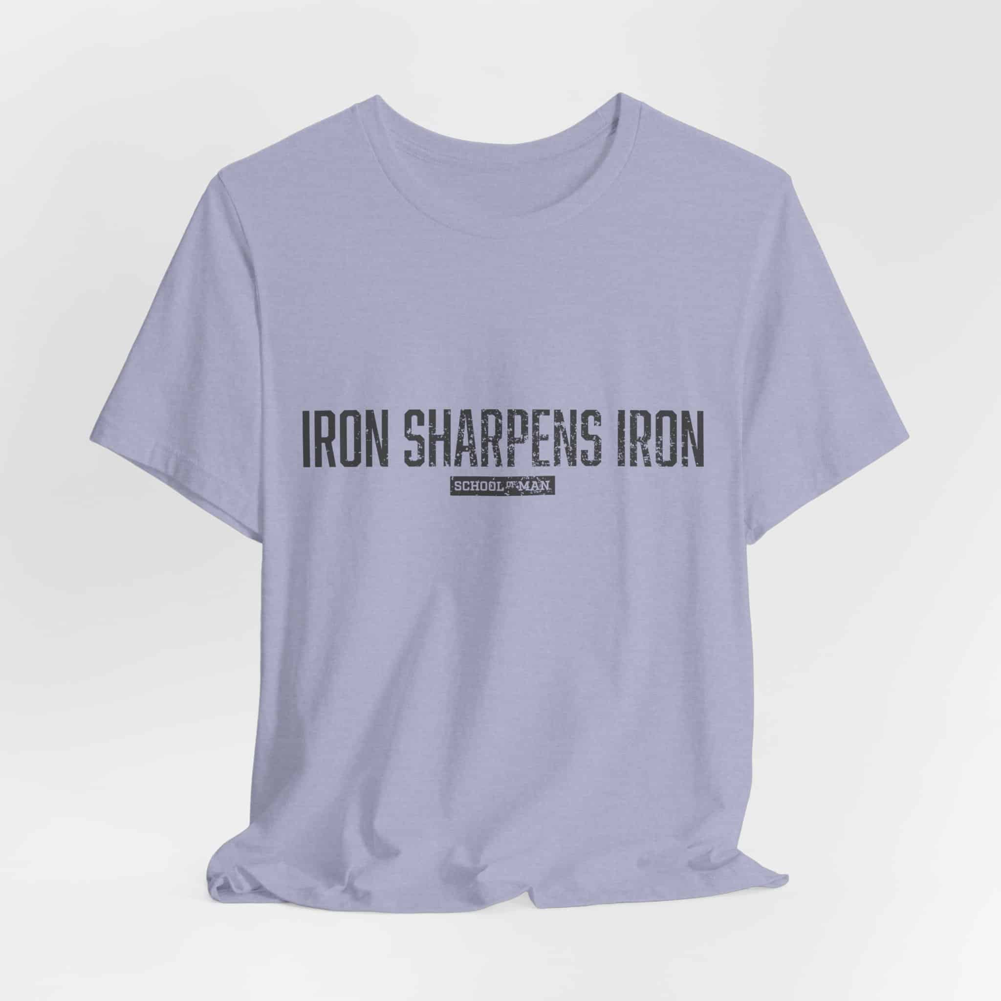 Iron Sharpens Iron tee | 'As One Man Sharpens Another' motivational shirt - Image 48