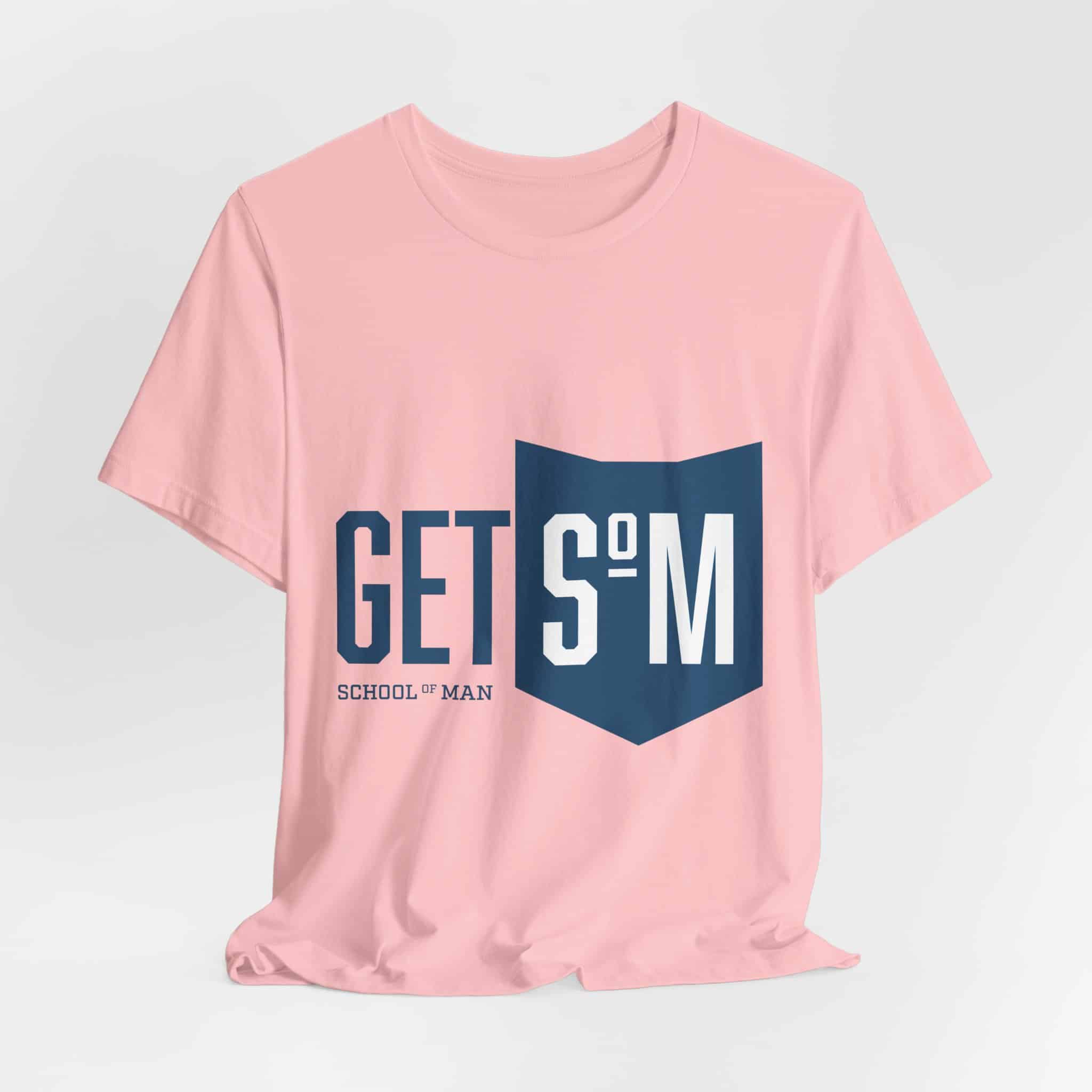 Get Some Shield logo T-Shirt | Retro Typographic School Man Tee - Image 52