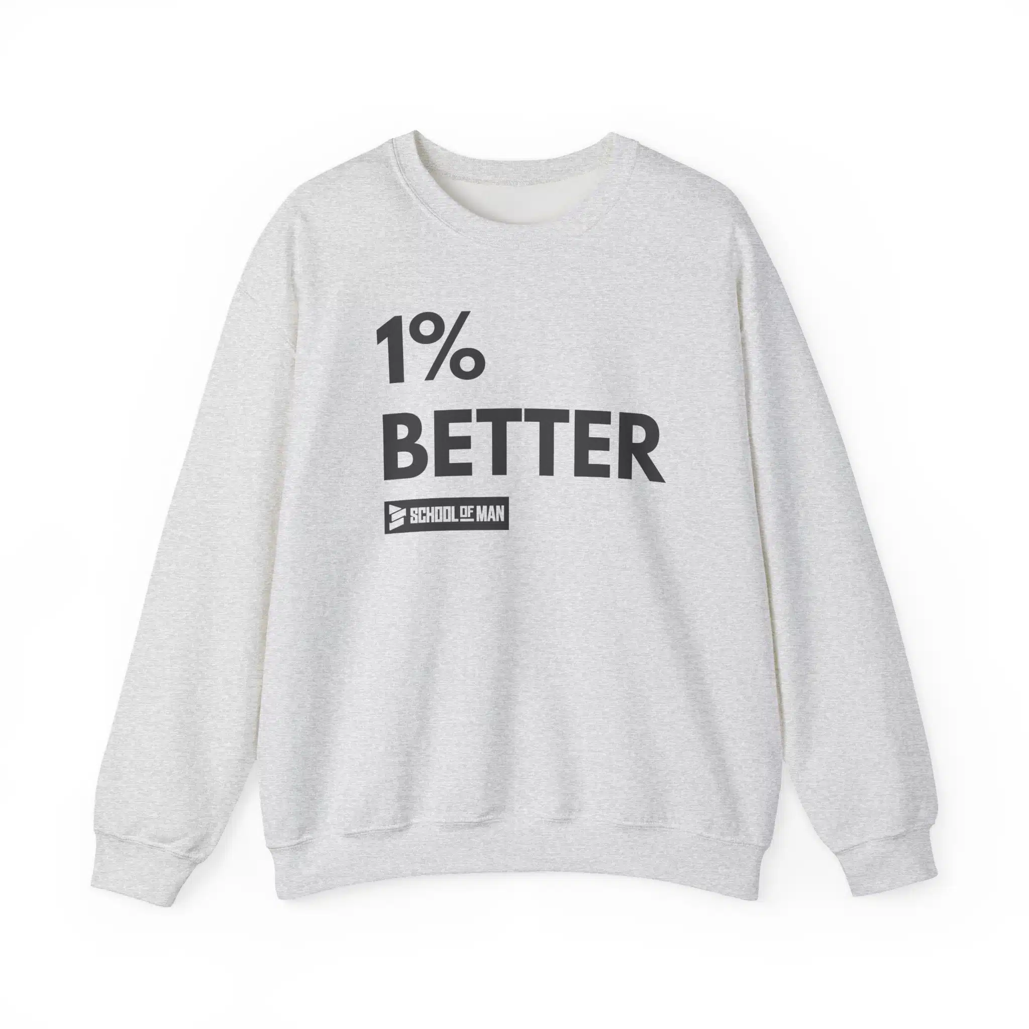 1% Better Crewneck Sweatshirt – Motivational Fitness Pullover - Image 7