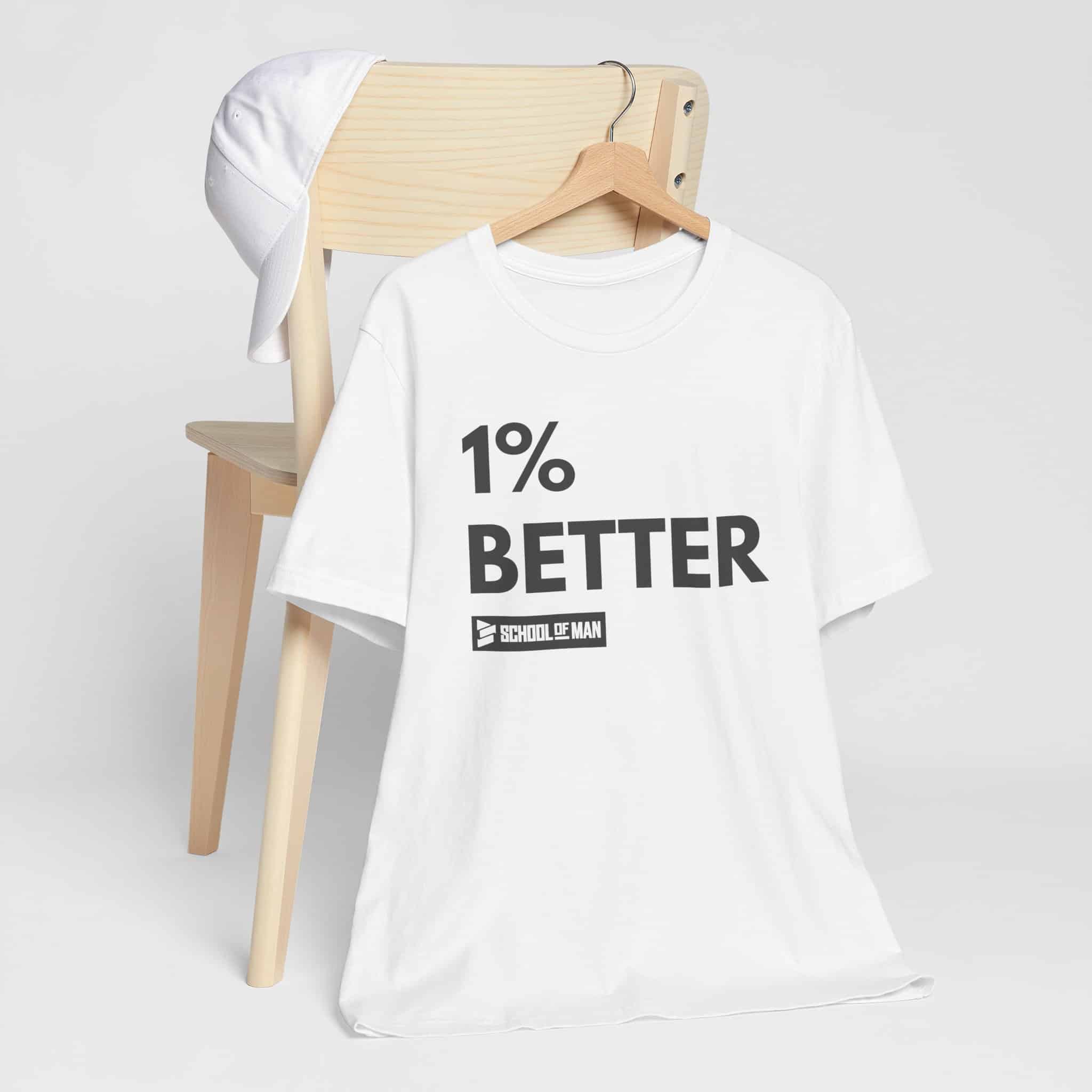 1% Better Tee | Motivational Fitness Progress T-Shirt - Image 3
