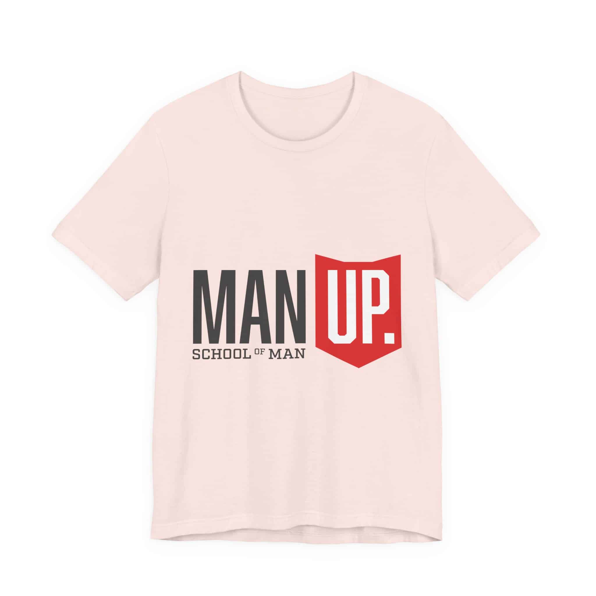 Man Up Shield logo T-Shirt | School of Man graphic tee - Image 4