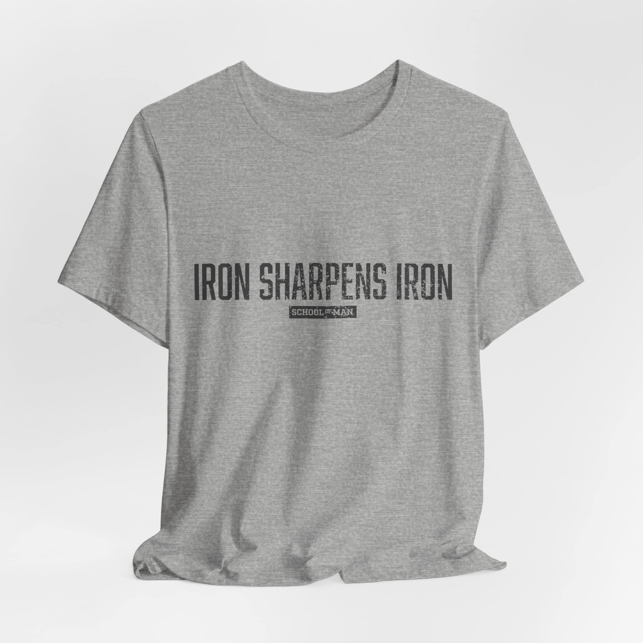 Iron Sharpens Iron tee | 'As One Man Sharpens Another' motivational shirt - Image 44
