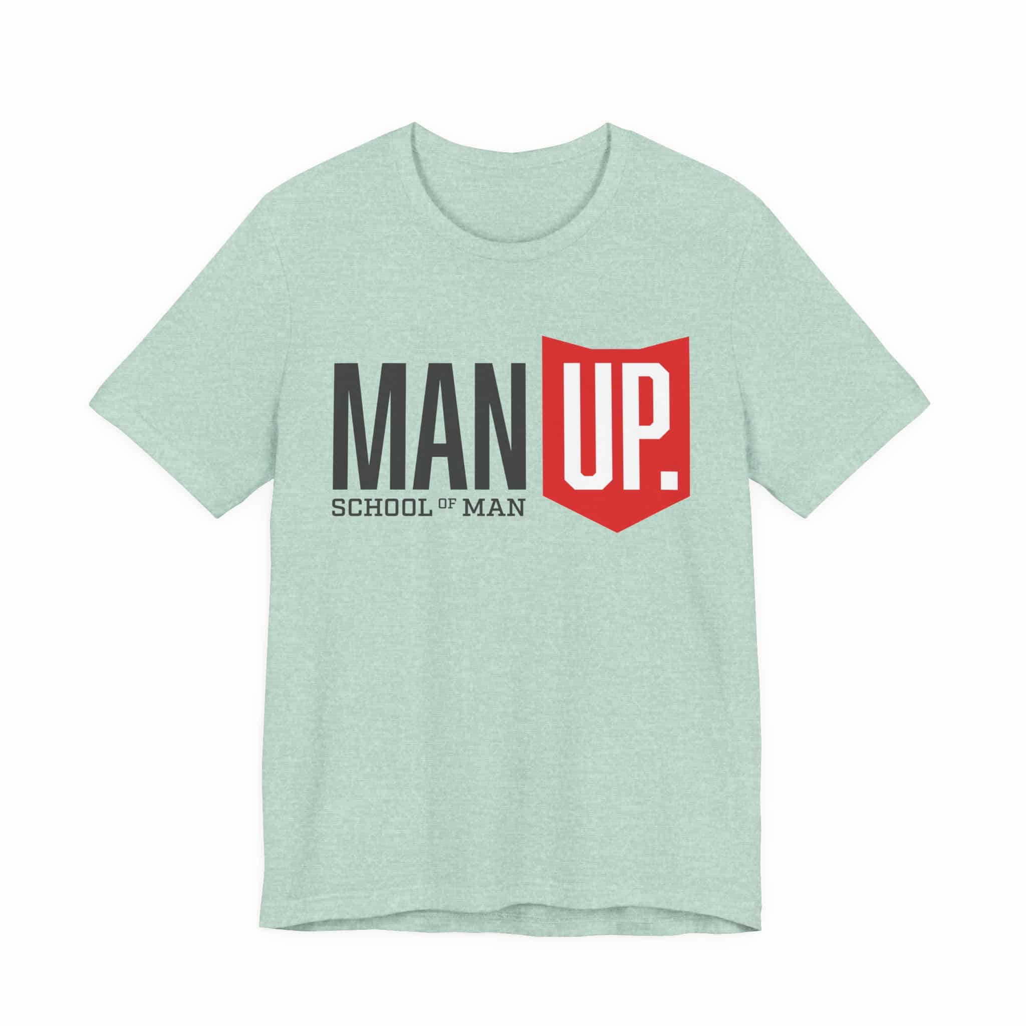Man Up Shield logo T-Shirt | School of Man graphic tee - Image 28