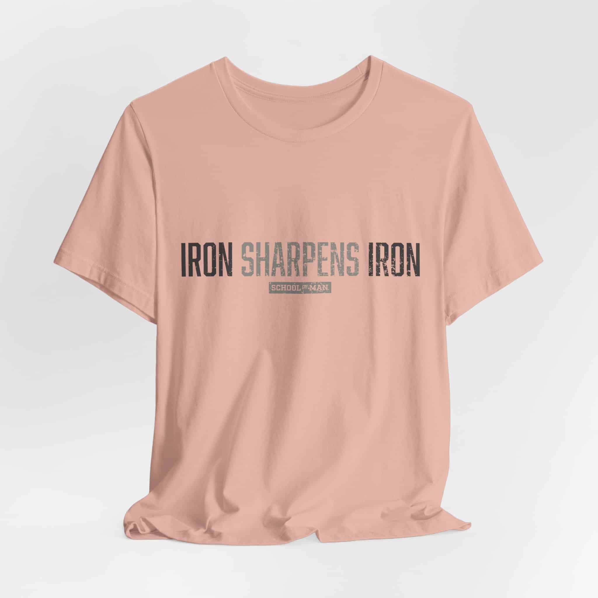 Iron Sharpens Iron T-Shirt | As One Man Sharpens Another, Faith-Based Tee - Image 8