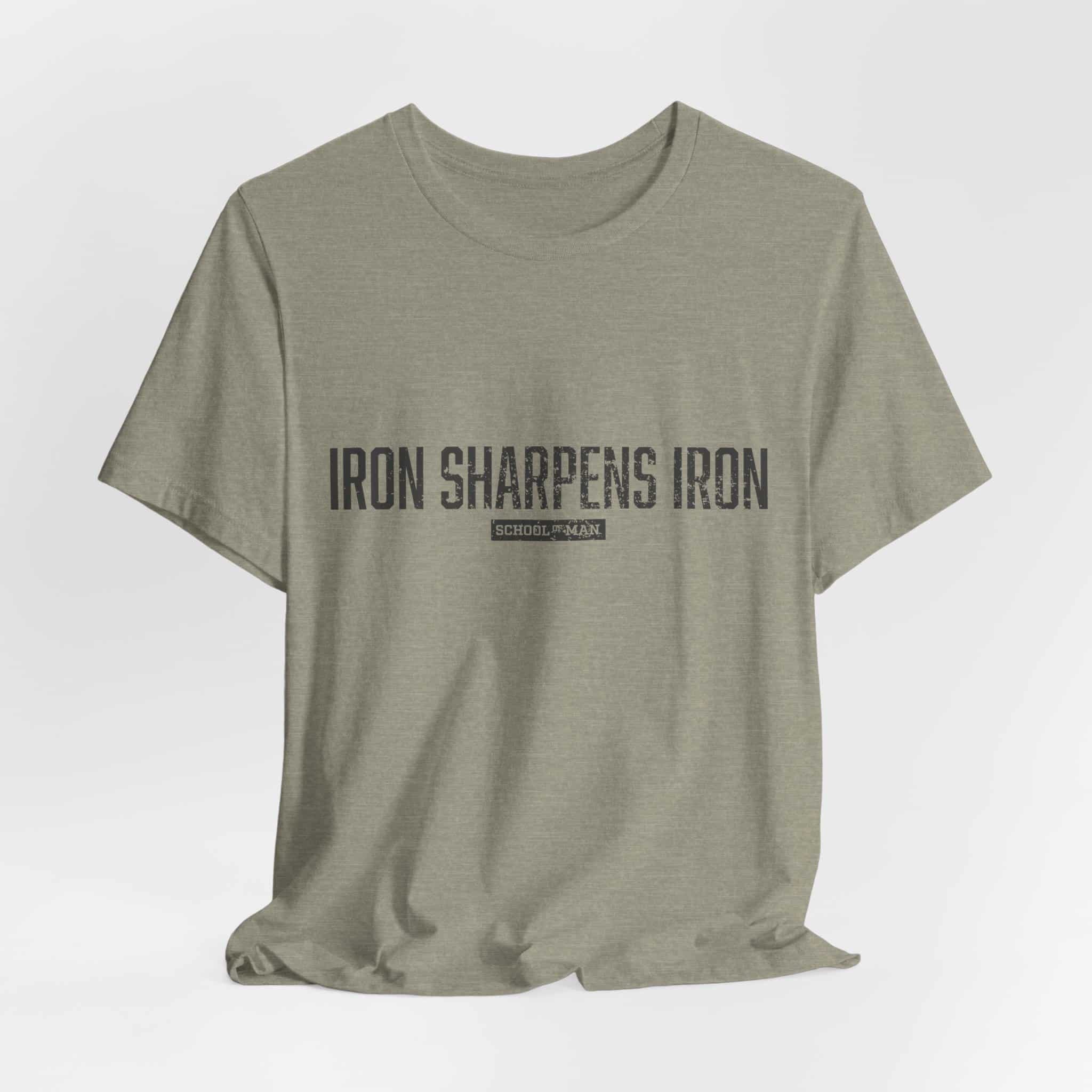 Iron Sharpens Iron tee | 'As One Man Sharpens Another' motivational shirt - Image 20