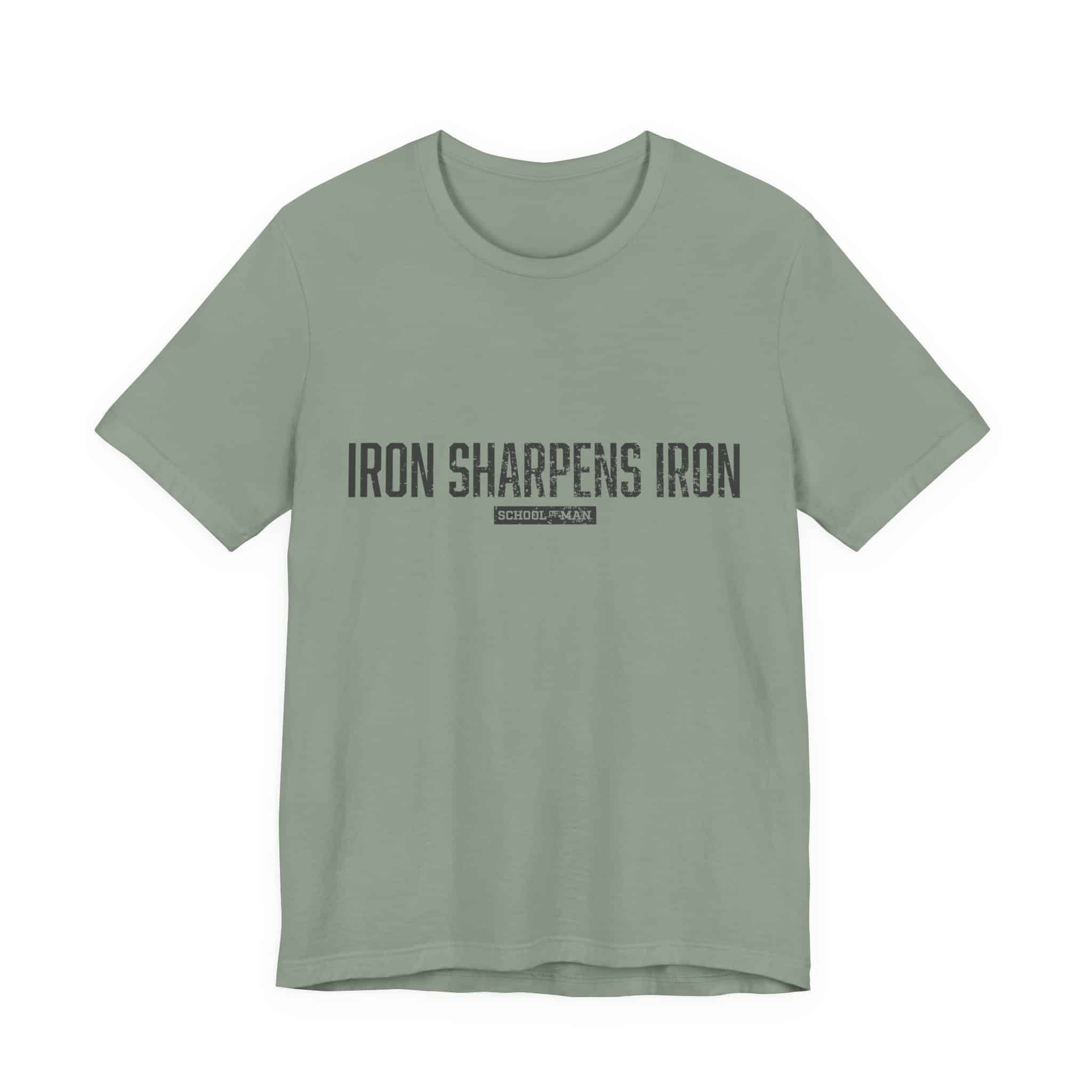 Iron Sharpens Iron tee | 'As One Man Sharpens Another' motivational shirt - Image 25