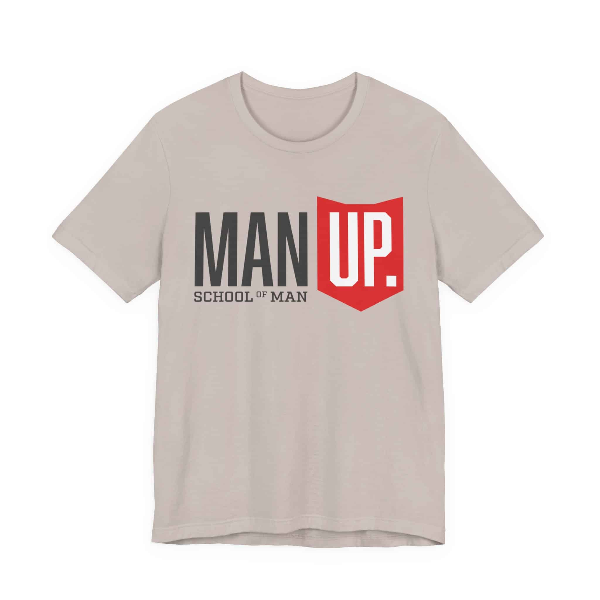 Man Up Shield logo T-Shirt | School of Man graphic tee - Image 24