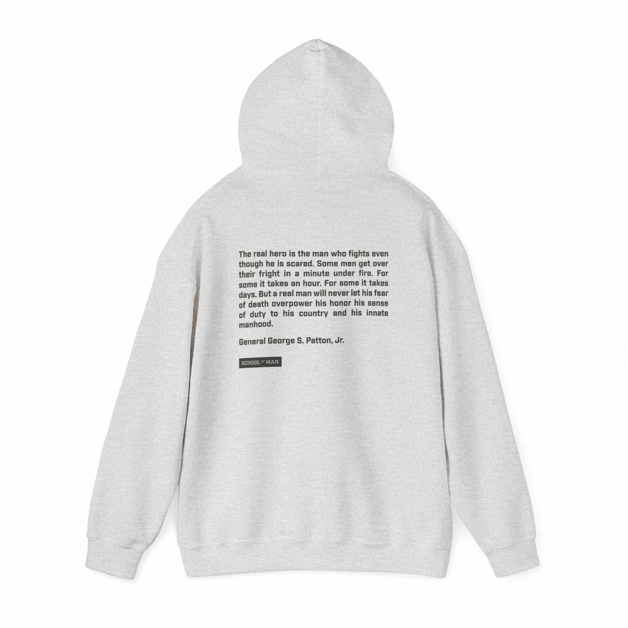 Veterans A Day Shield Hoodie — '22' Military Tribute Pullover with Inspirational Back Quote - Image 8