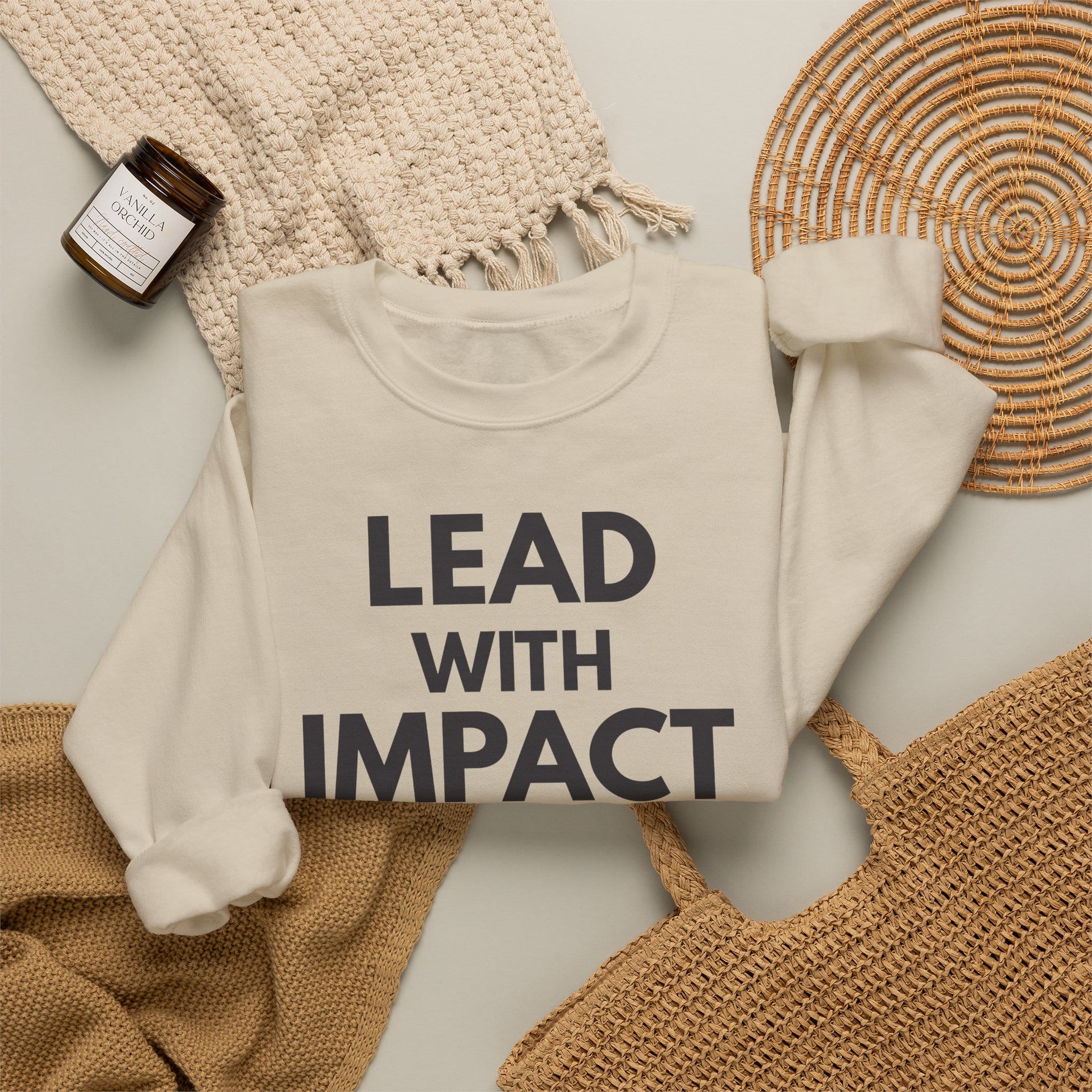 Lead With Impact Crewneck Sweatshirt — Inspirational Leadership Pullover - Image 16