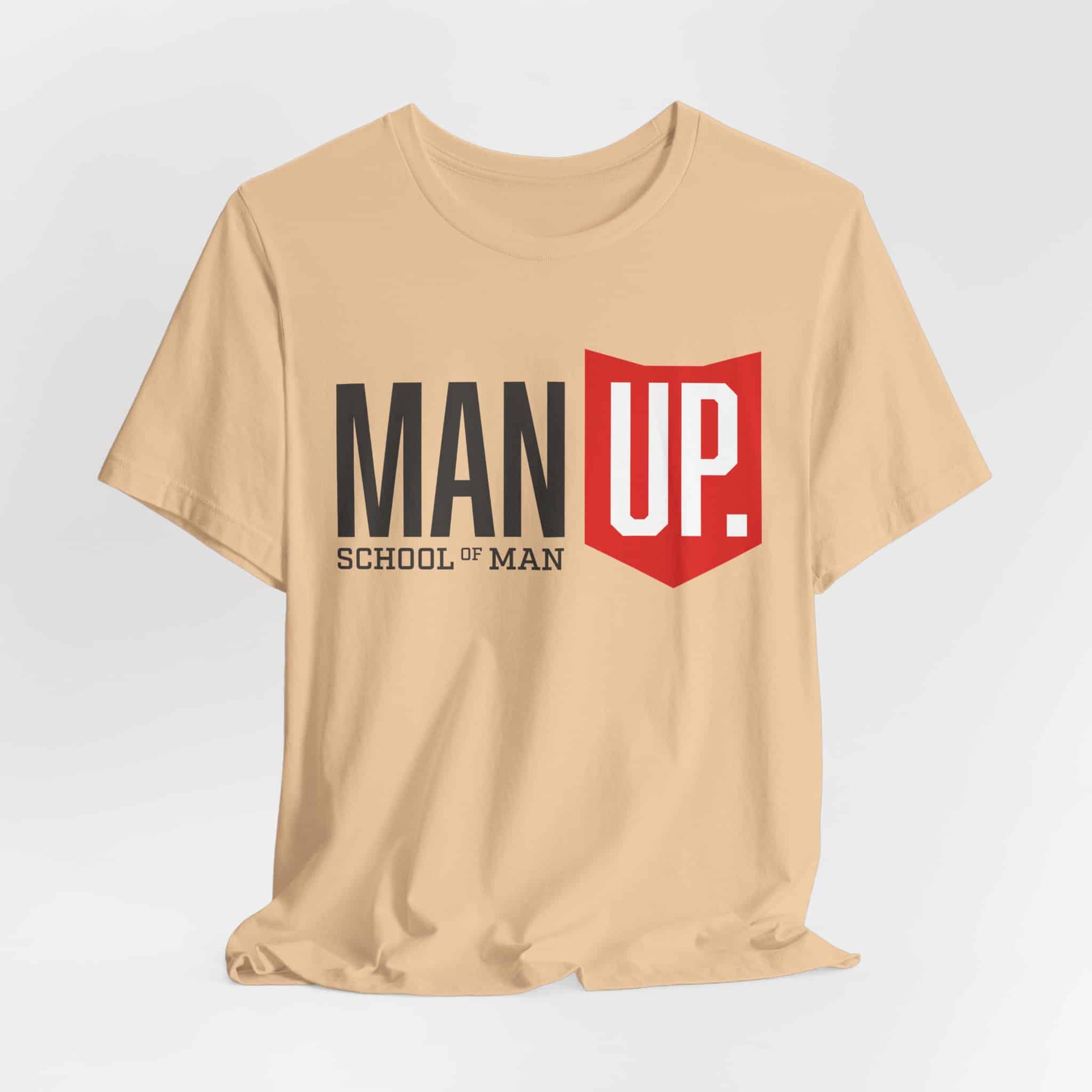 Man Up Shield logo T-Shirt | School of Man graphic tee - Image 15