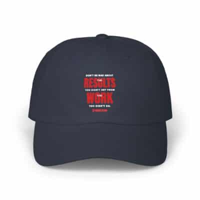 Classic Dad Cap — 'Results Don’t Come From Comfort' Motivational Dad Hat