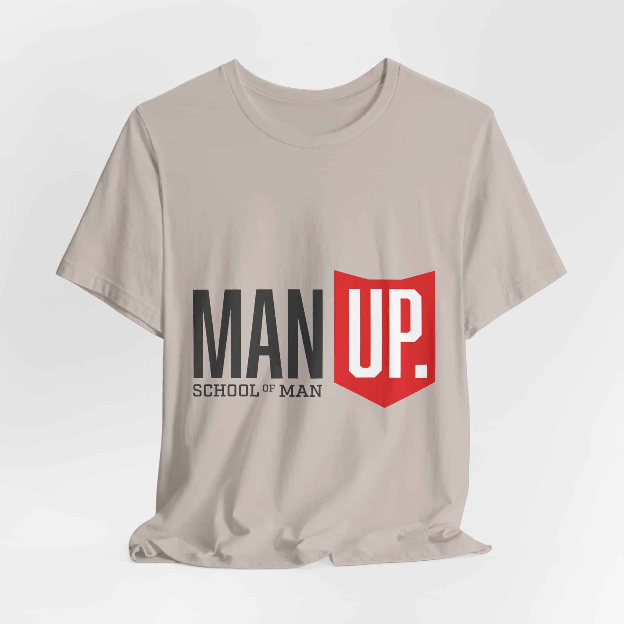 Man Up Shield logo T-Shirt | School of Man graphic tee - Image 27