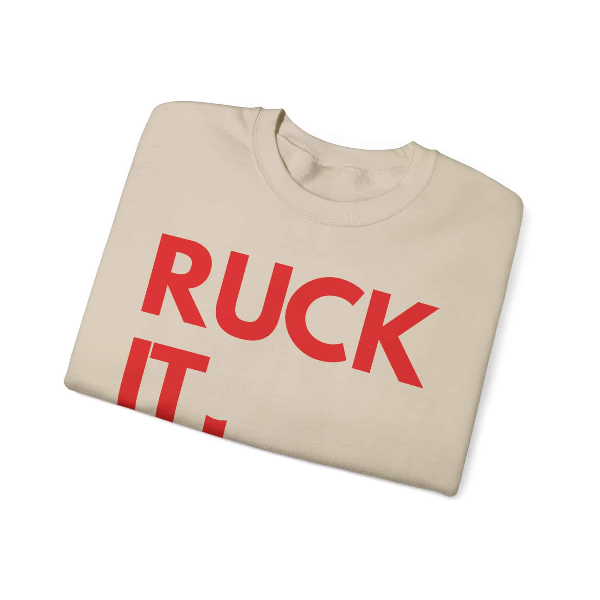Ruck It Crewneck Sweatshirt — "Ruck It" Bold Red Graphic - Image 21