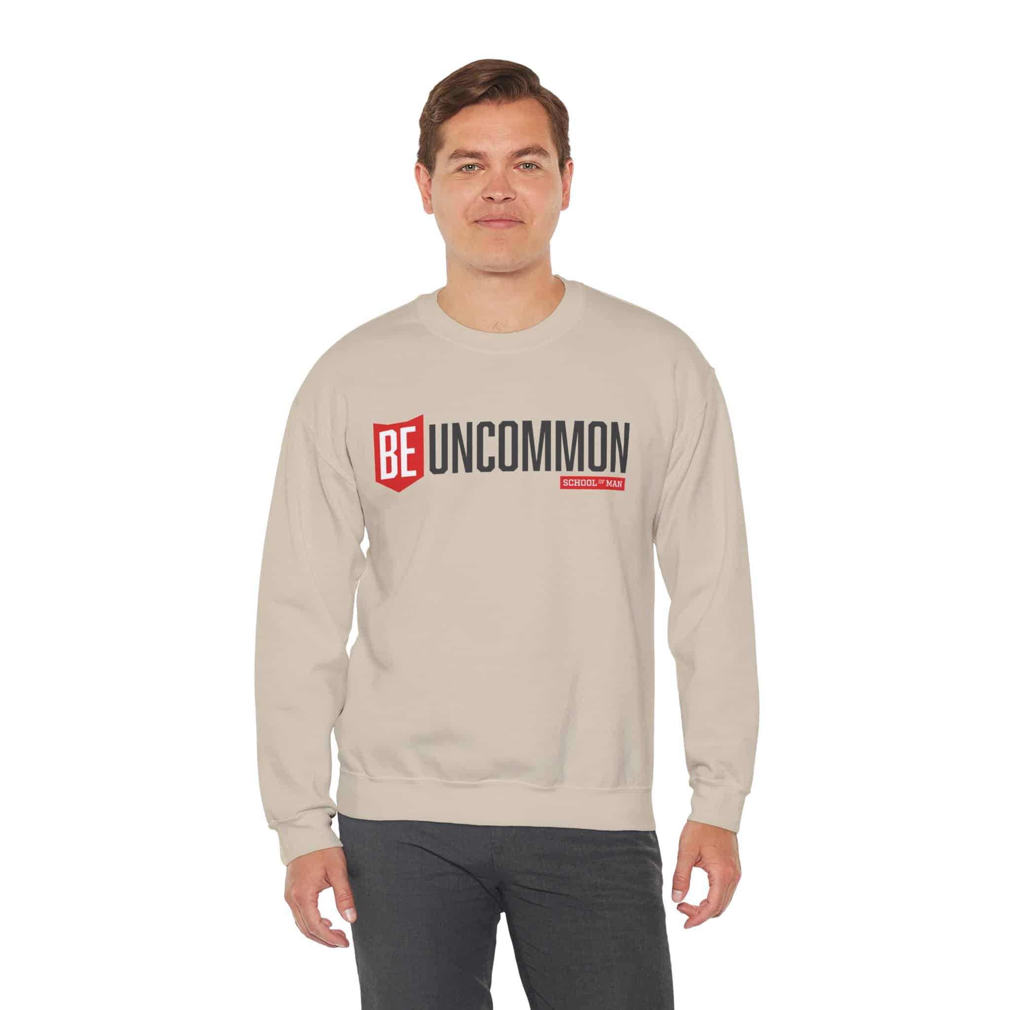 Be Uncommon Crewneck Sweatshirt – Motivational Graphic Sweatshirt - Image 17