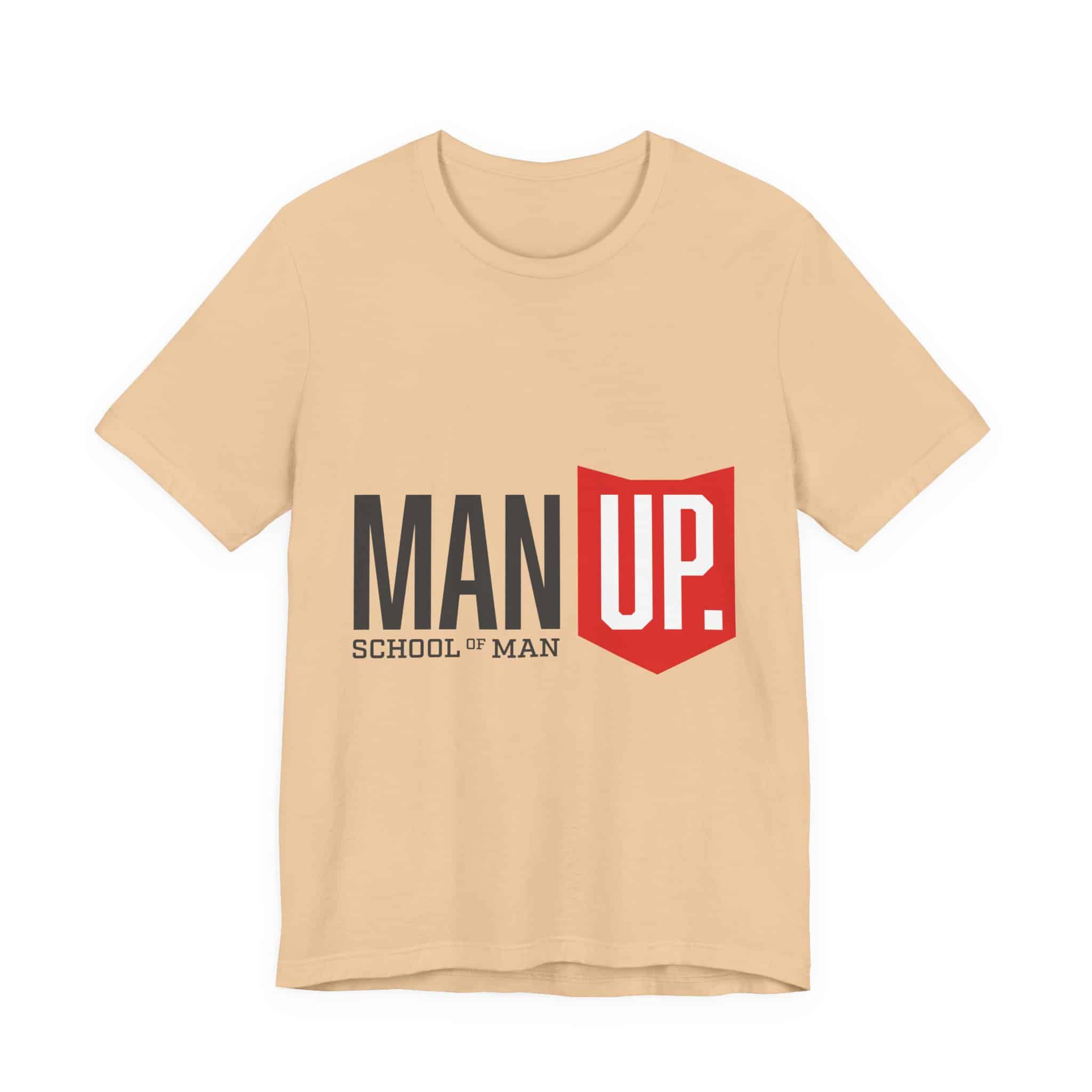 Man Up Shield logo T-Shirt | School of Man graphic tee - Image 12