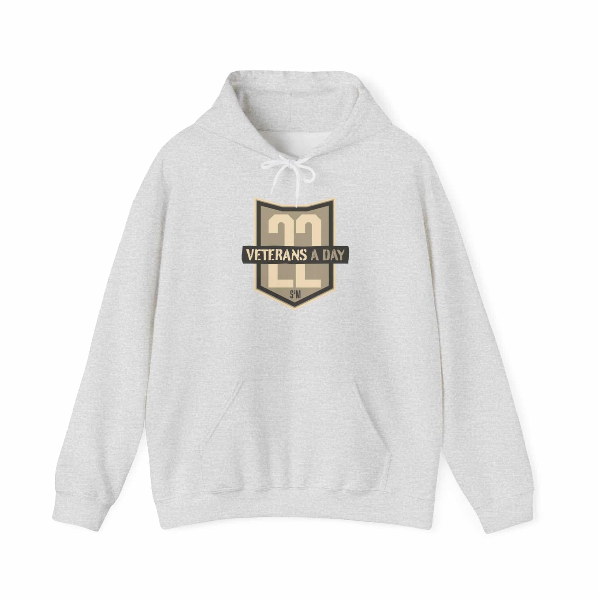 Veterans A Day Shield Hoodie — '22' Military Tribute Pullover with Inspirational Back Quote - Image 6